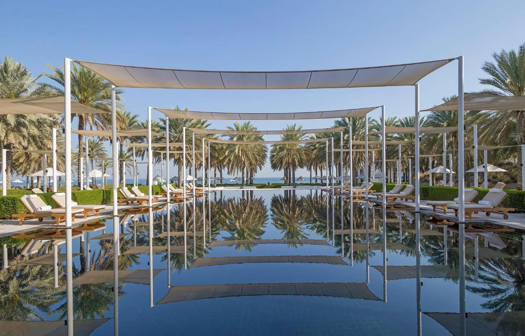 Swimming pool in The Chedi Muscat