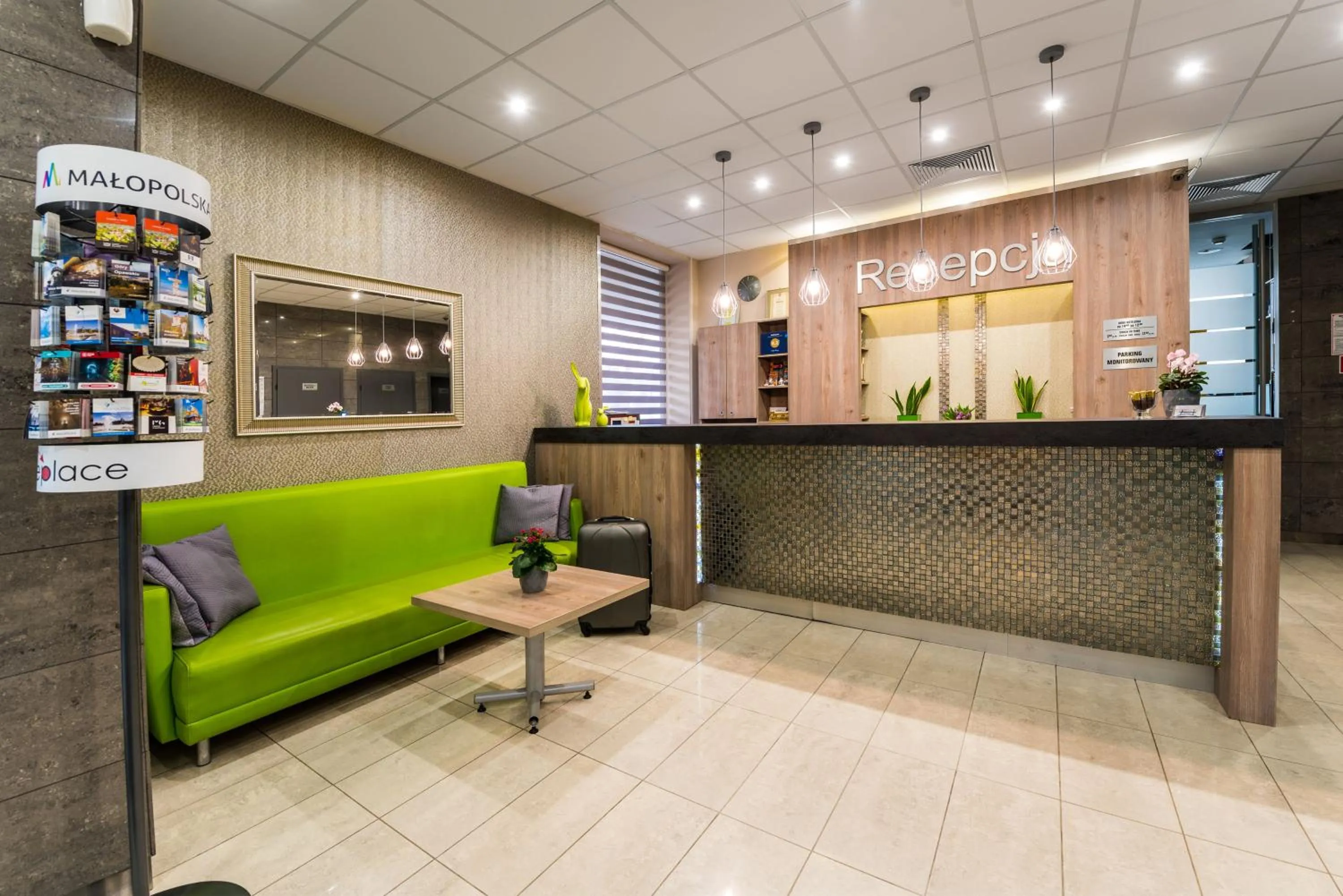 Lobby or reception in Hotel Wilga