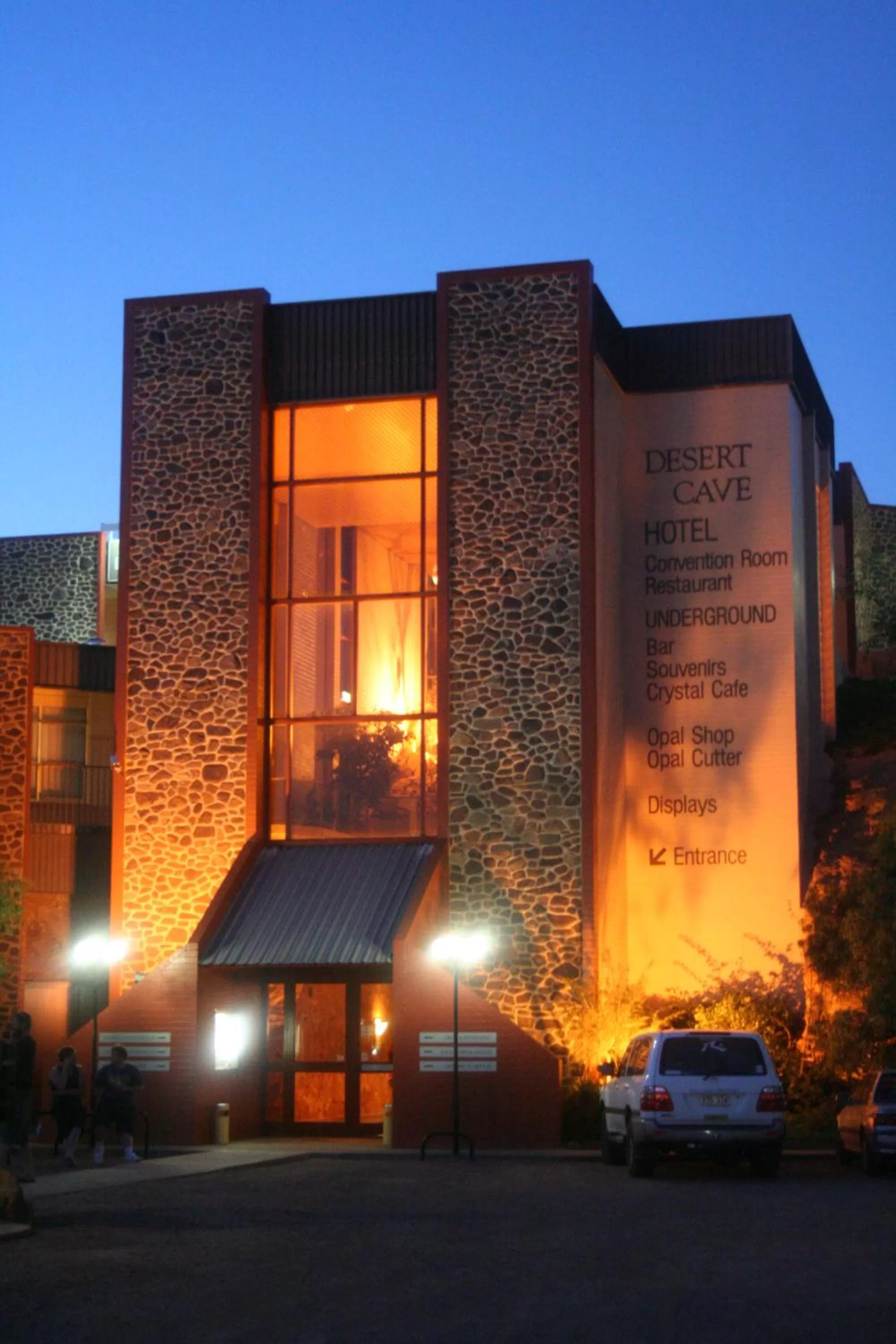 Facade/entrance in Desert Cave Hotel