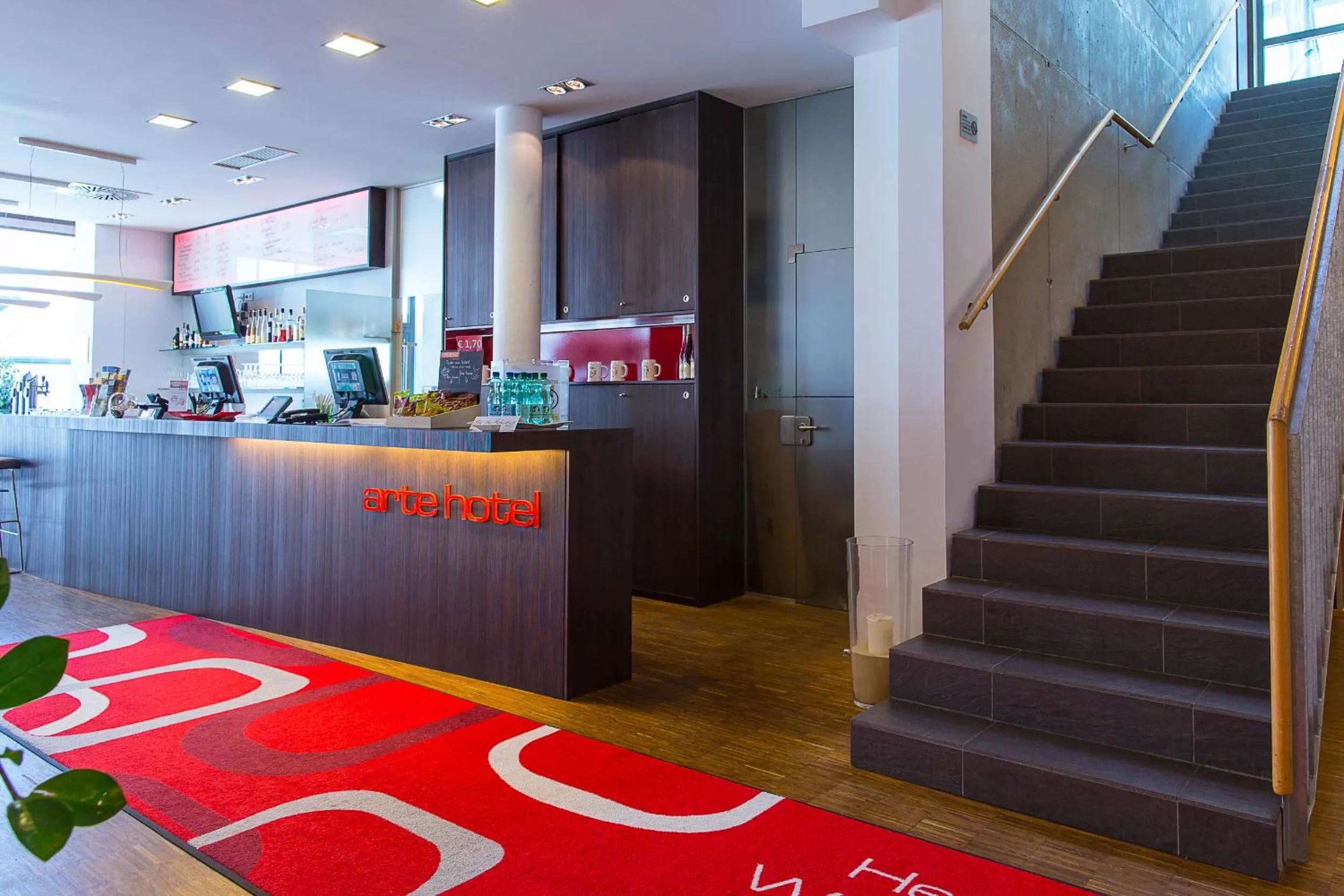 Lobby or reception in arte Hotel Krems