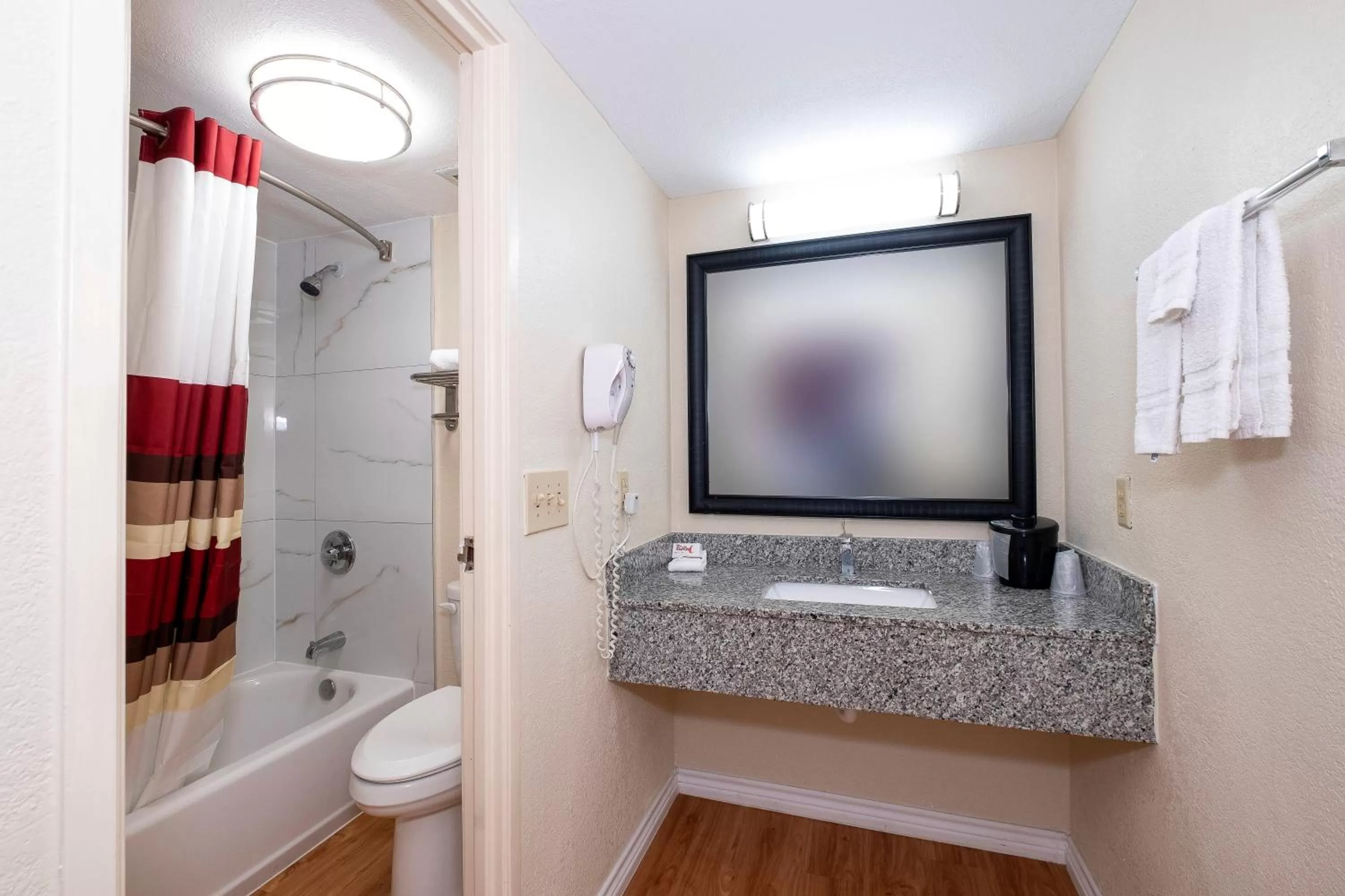 Bathroom in Red Roof Inn Houston North - FM1960 & I-45