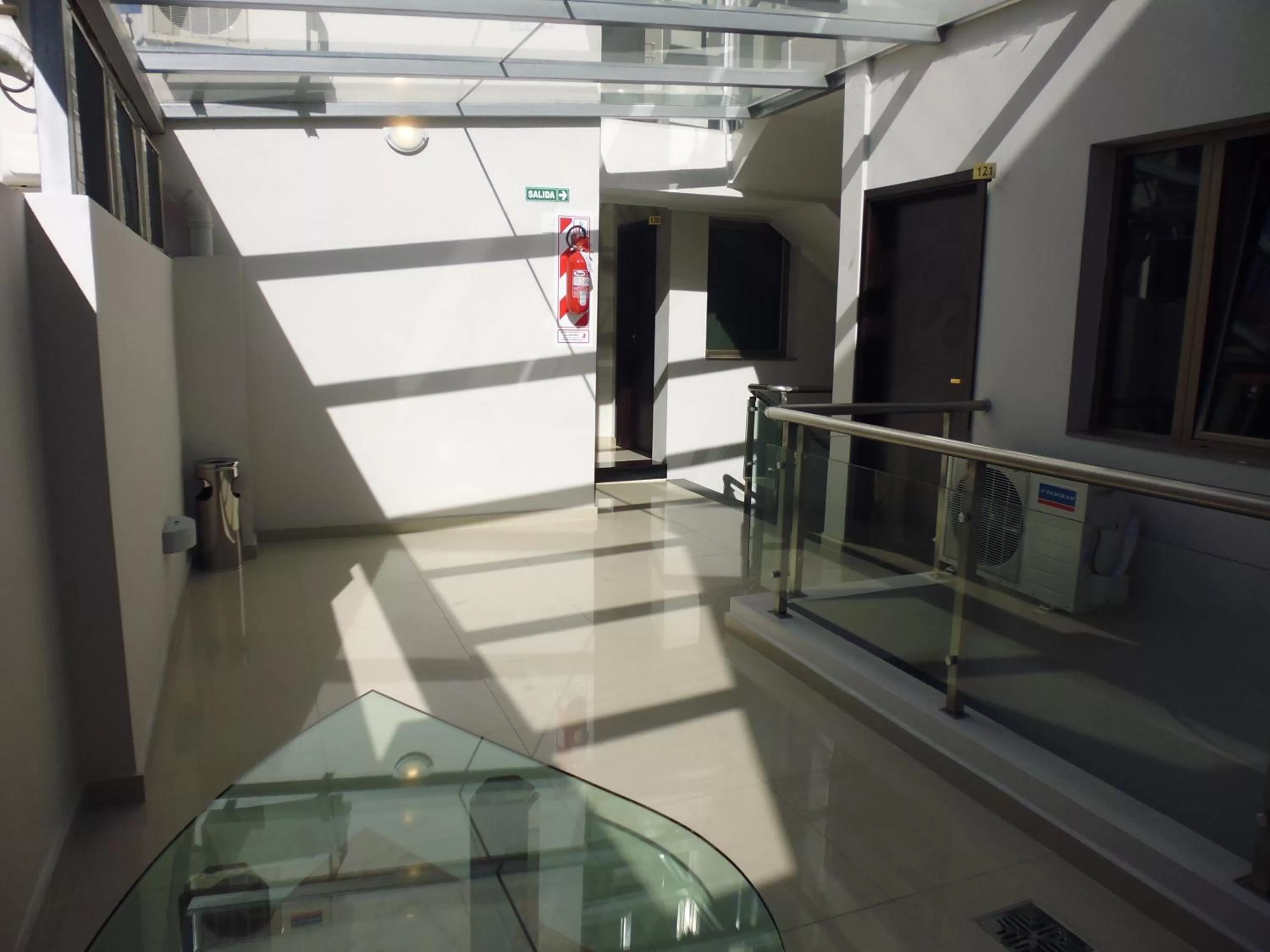 Patio in Hotel Athos