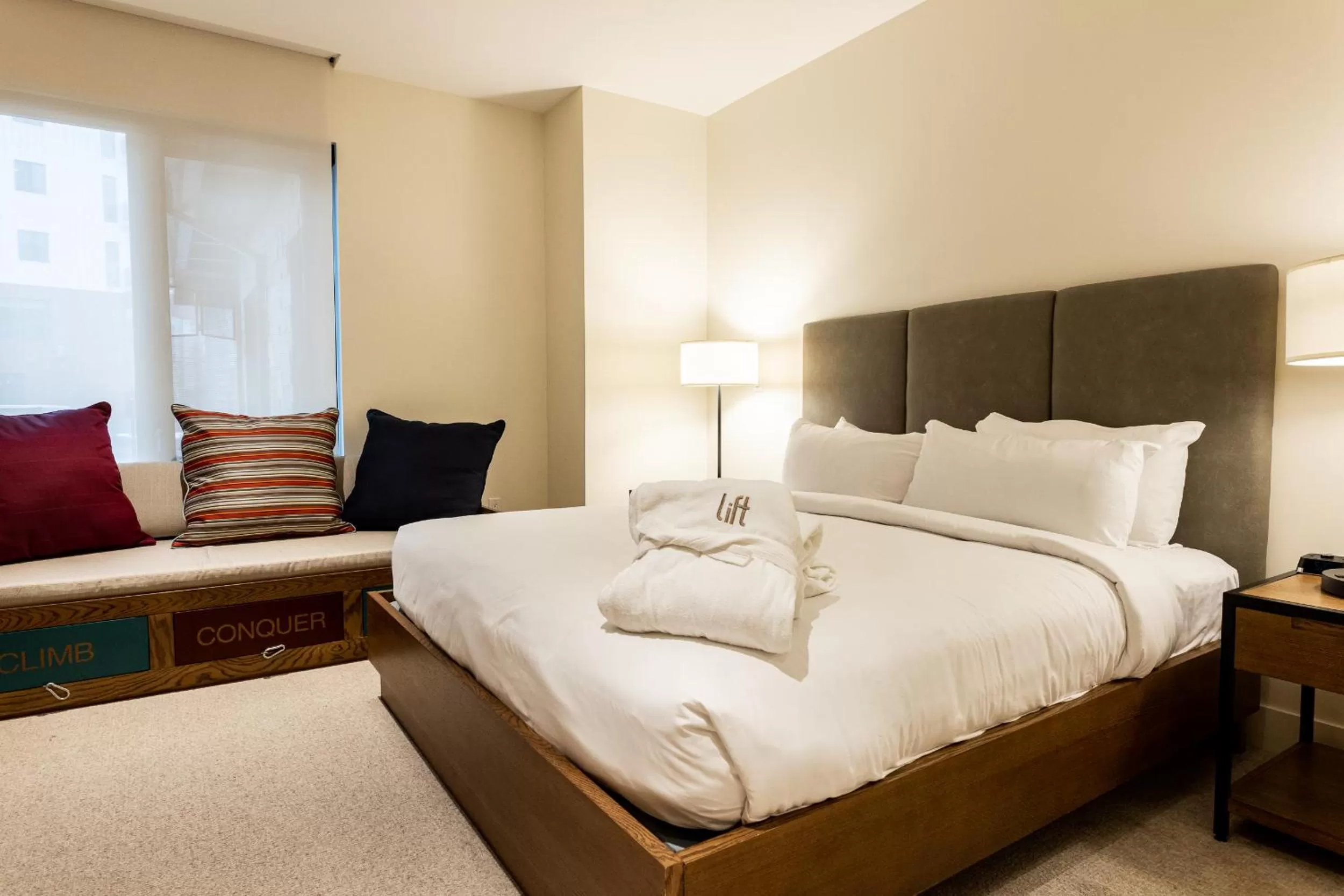 Bed in Lift Park City Condominiums by Vail Resorts