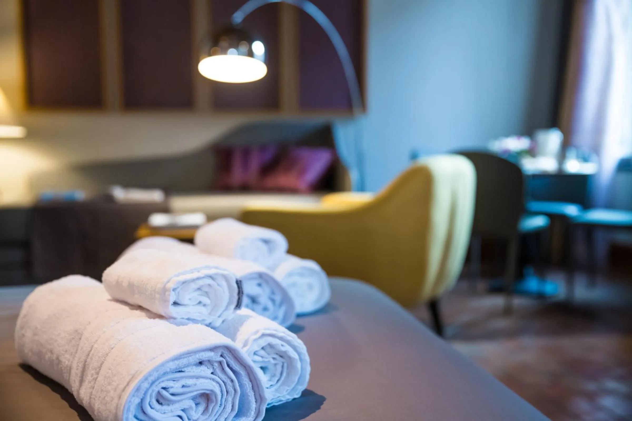 Bedroom, Bed in Grand Master Suites