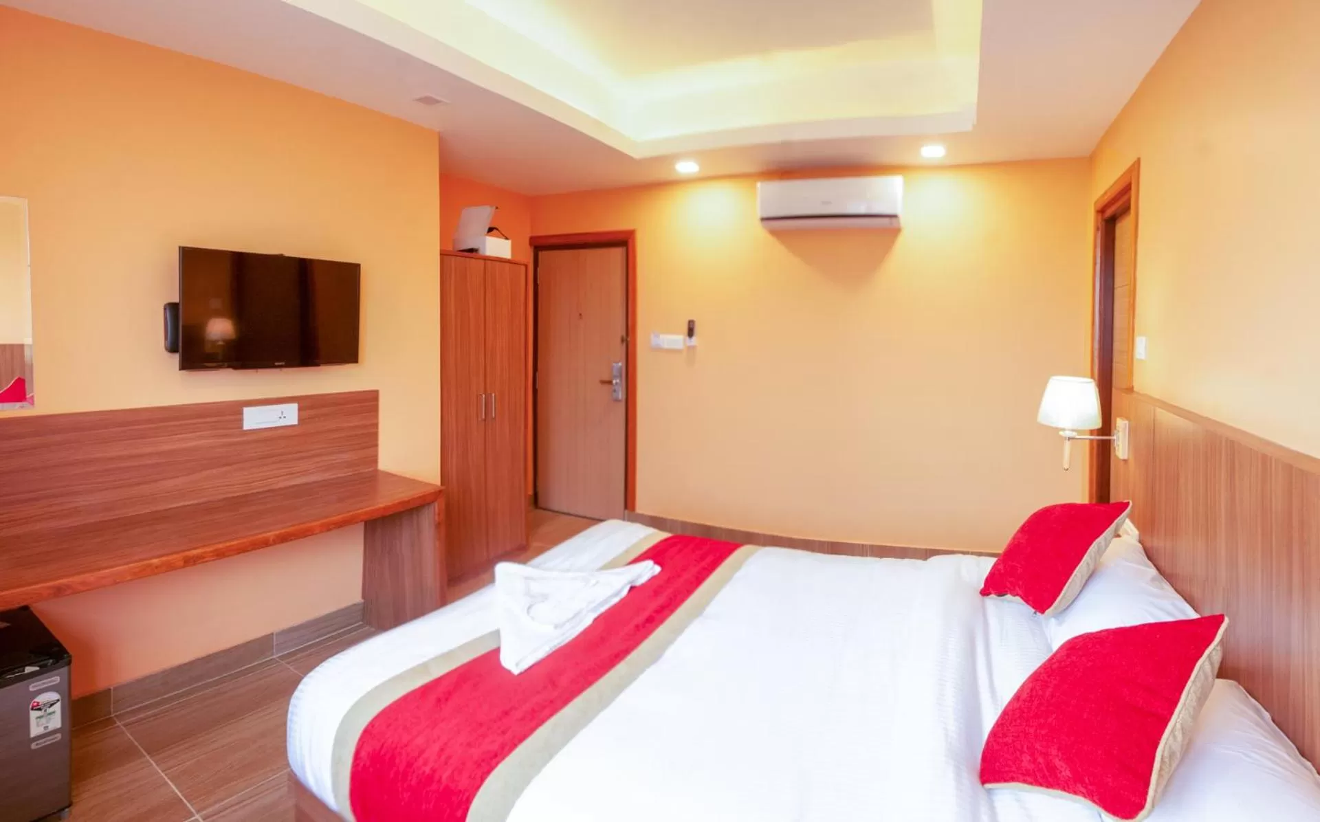 Photo of the whole room, Bed in Hotel Krishna Kathmandu