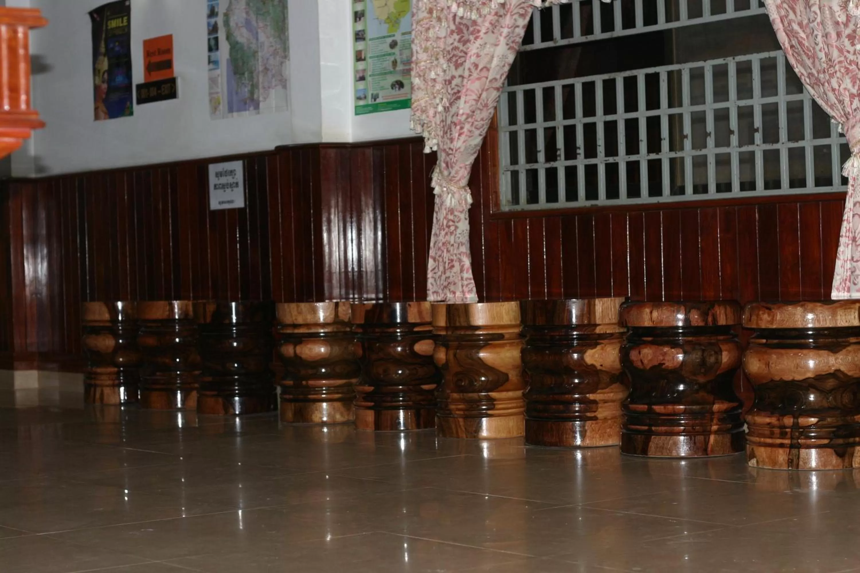 Decorative detail in Angkor Ruby Guesthouse