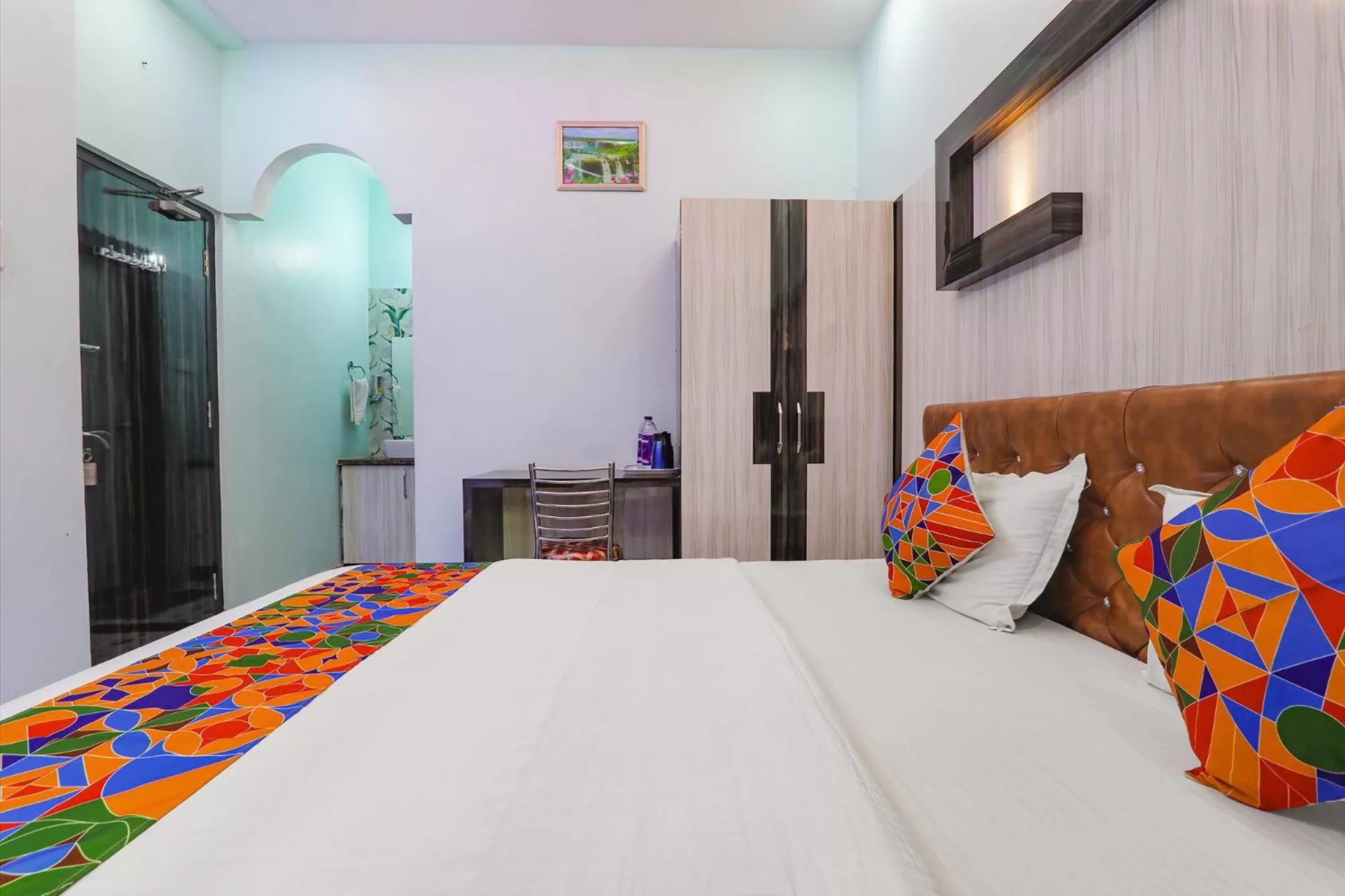 Bed in FabHotel Lumbini International