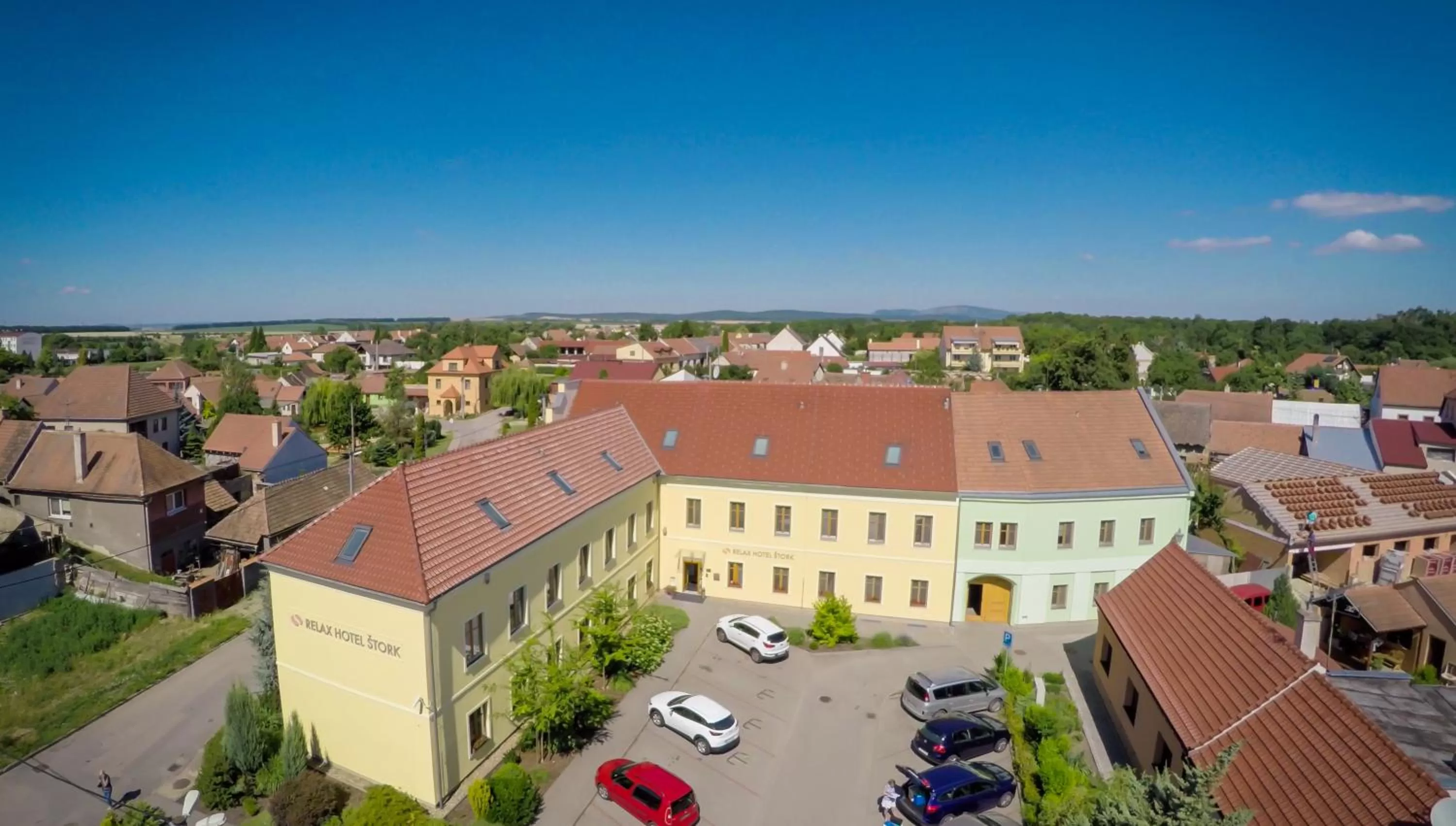 Facade/entrance, Bird's-eye View in Relax Hotel Stork