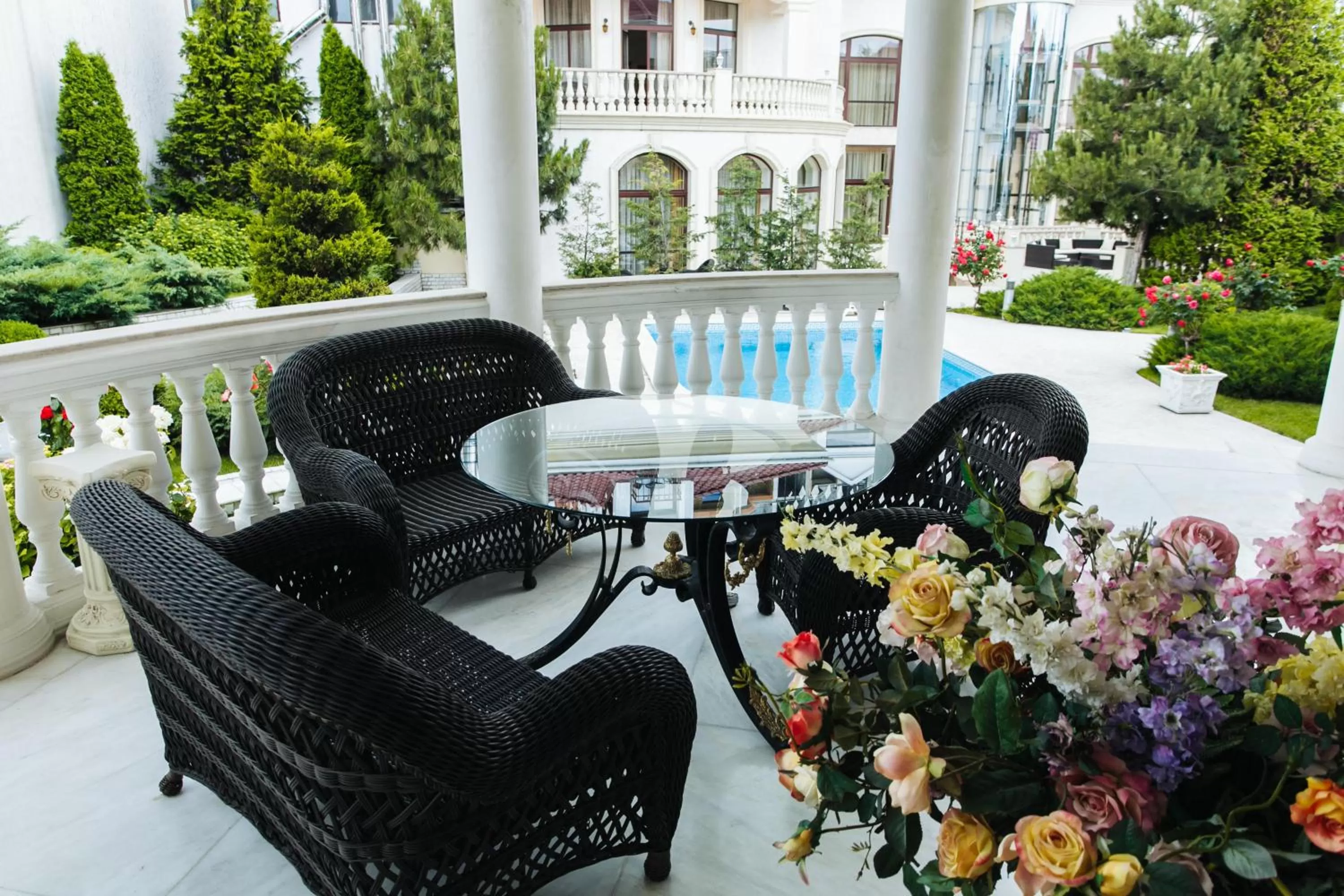Balcony/Terrace in Villa le Premier Maestro