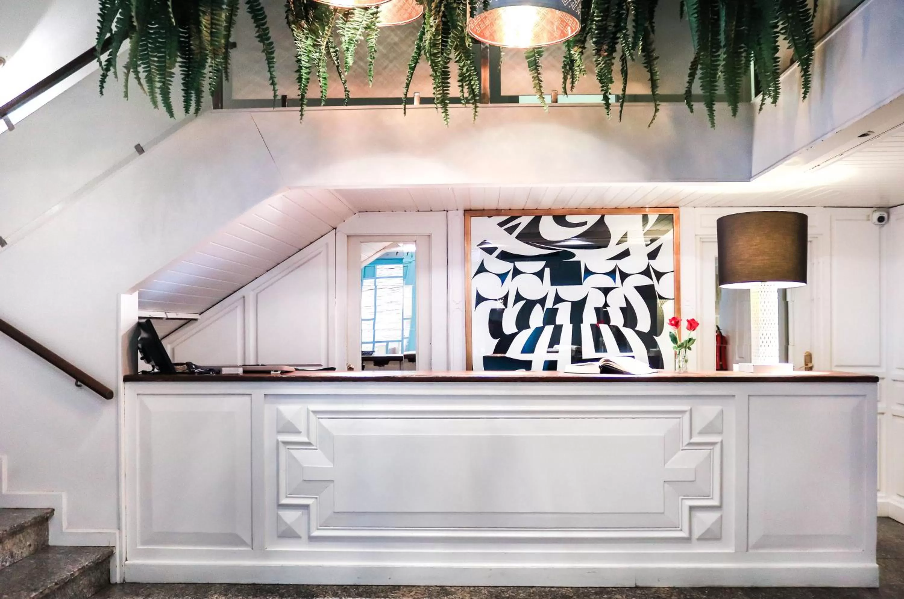 Lobby or reception in Hotel & Restaurant Marina Palamós