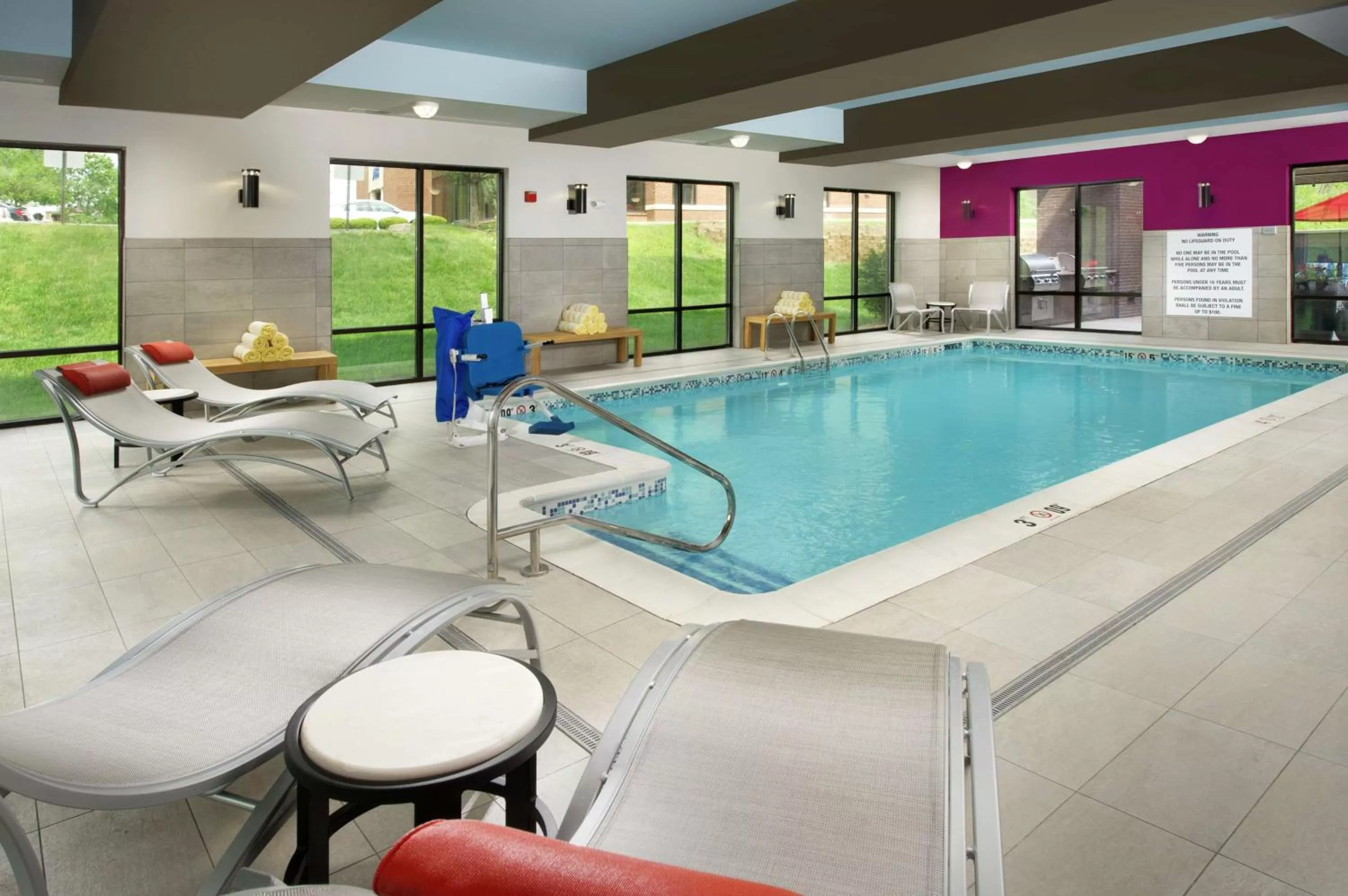 Pool view in Home2 Suites by Hilton Louisville East Hurstbourne