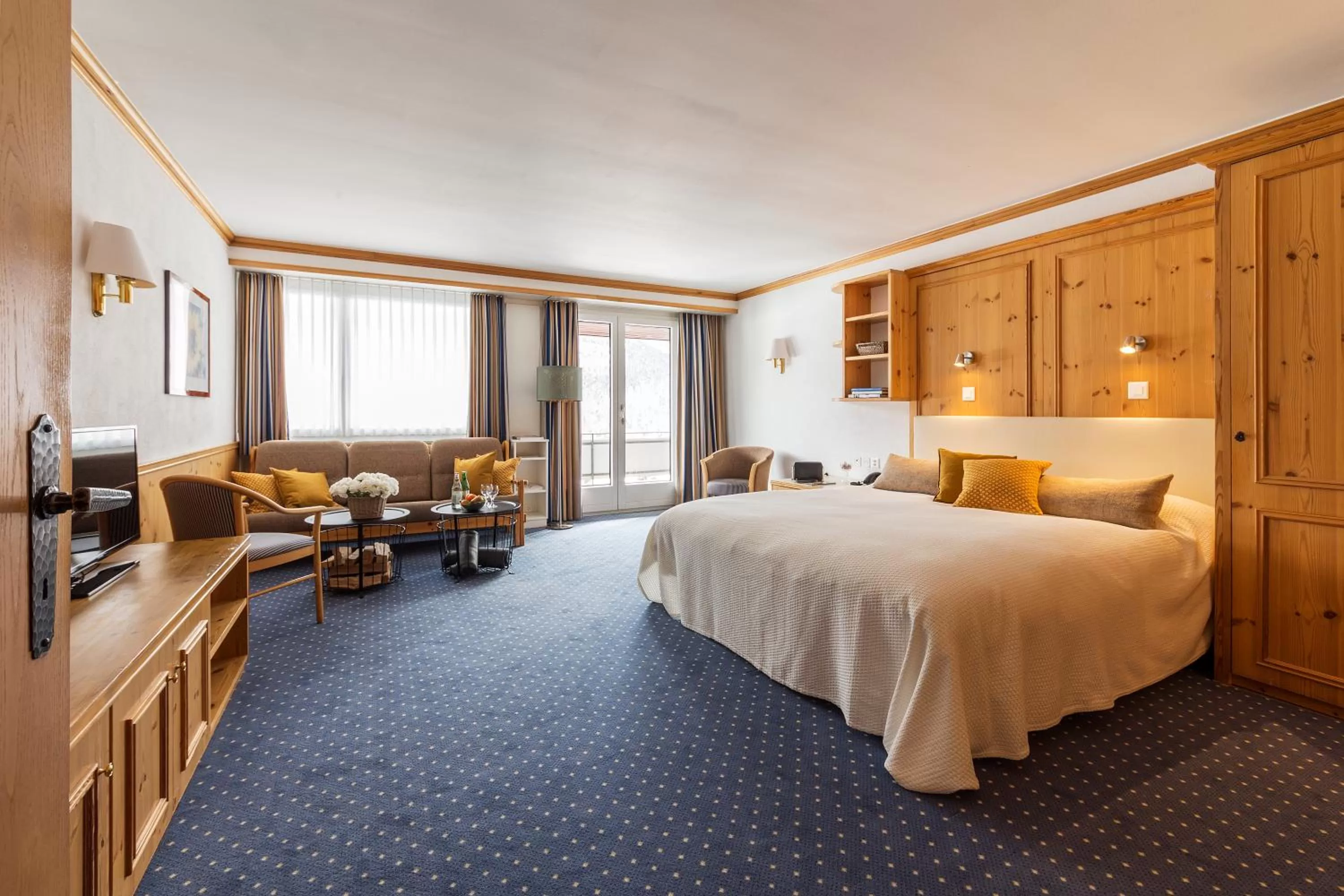 Deluxe Double Room with Balcony in Hotel Europa St. Moritz