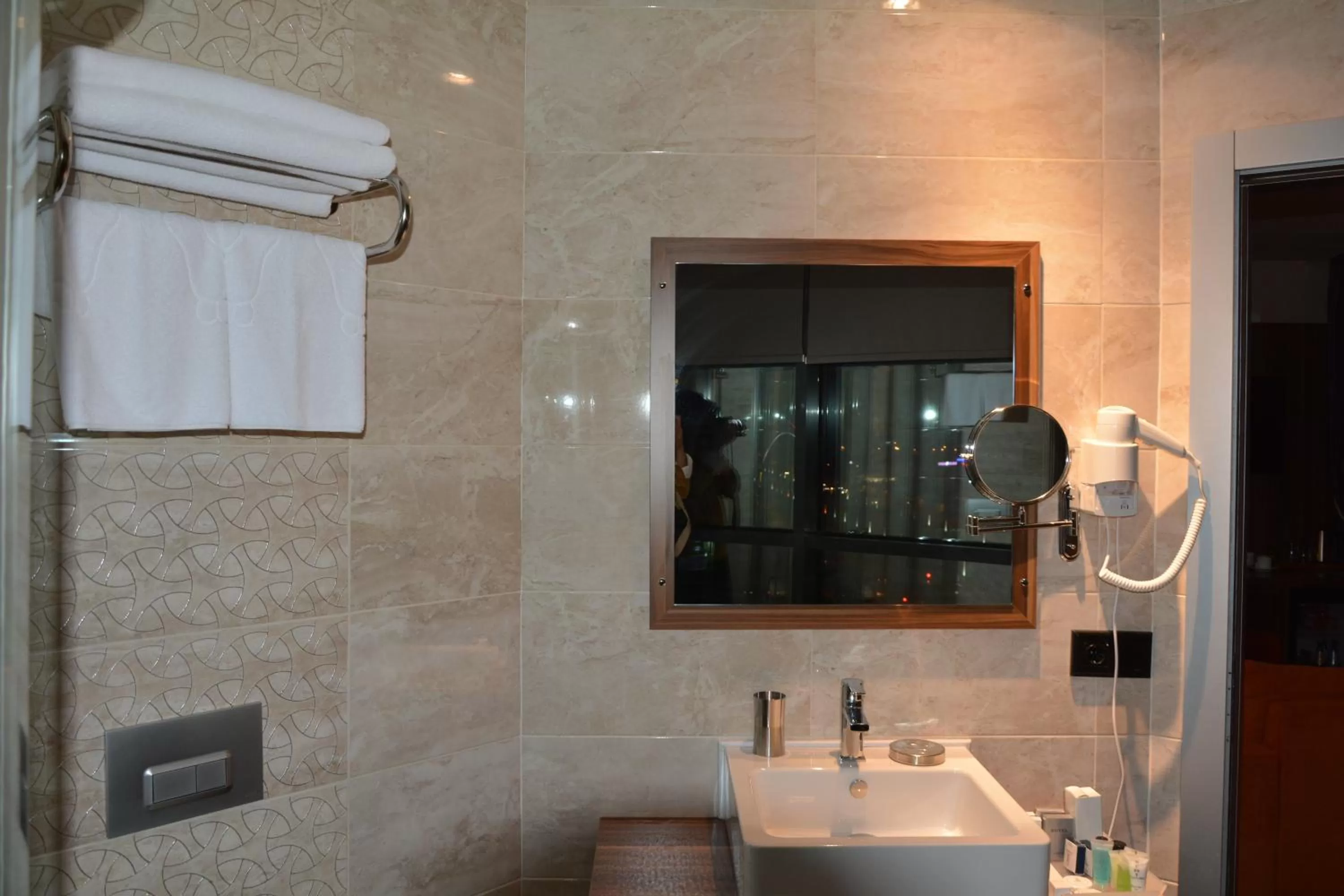 Bathroom in Sky Tower King Hotel