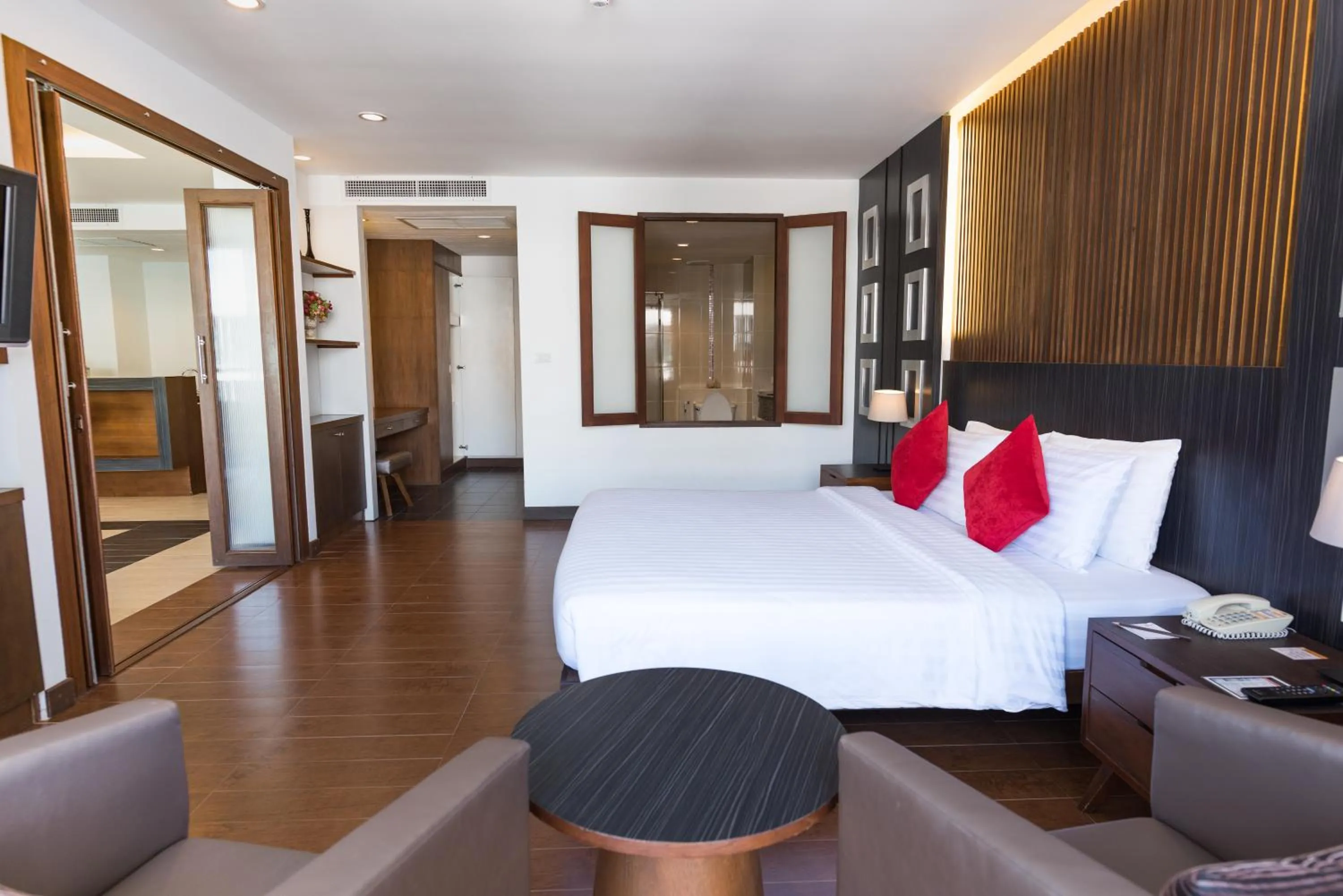 Bed in Hotel J Pattaya