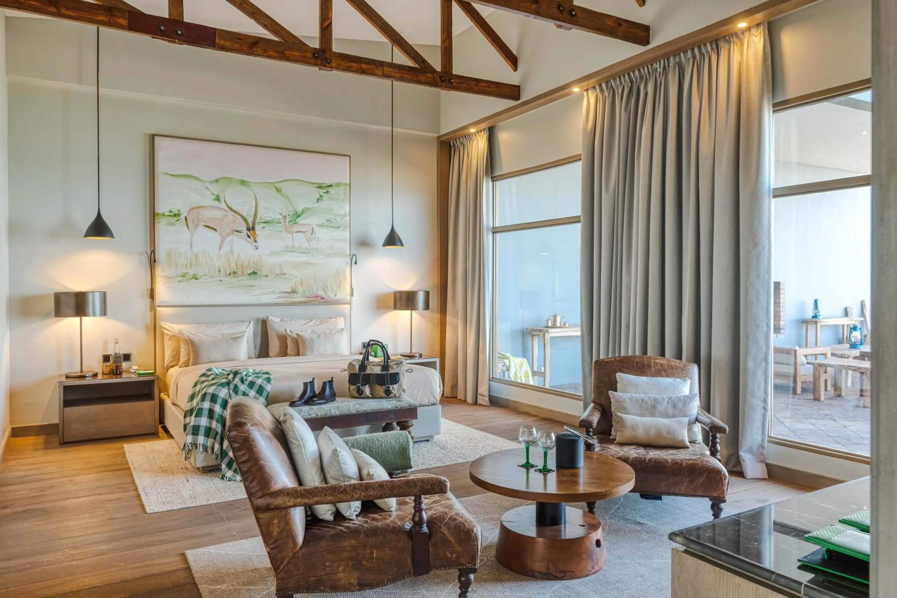 Living room in Ngorongoro Lodge member of Melia Collection - The Leading Hotels of the World
