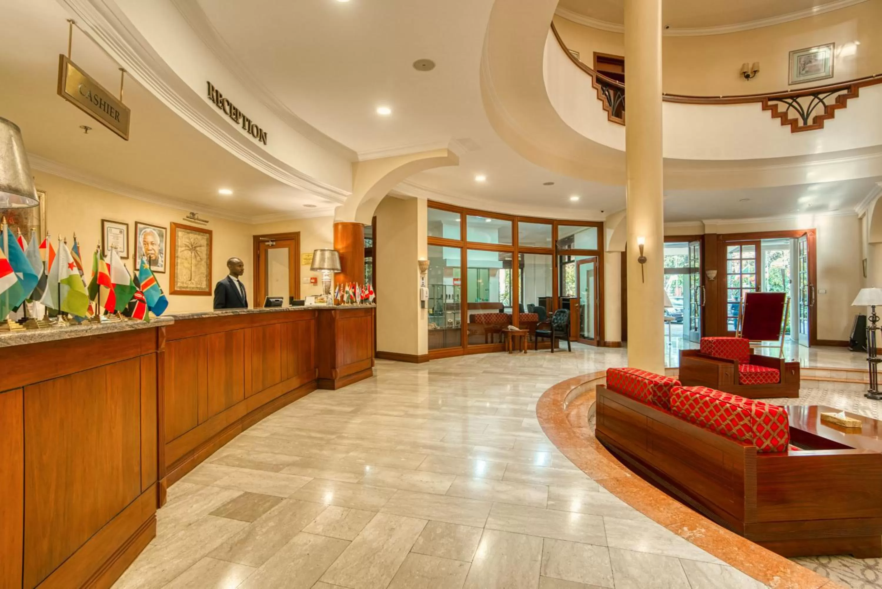 Lobby or reception in Kibo Palace Hotel Arusha