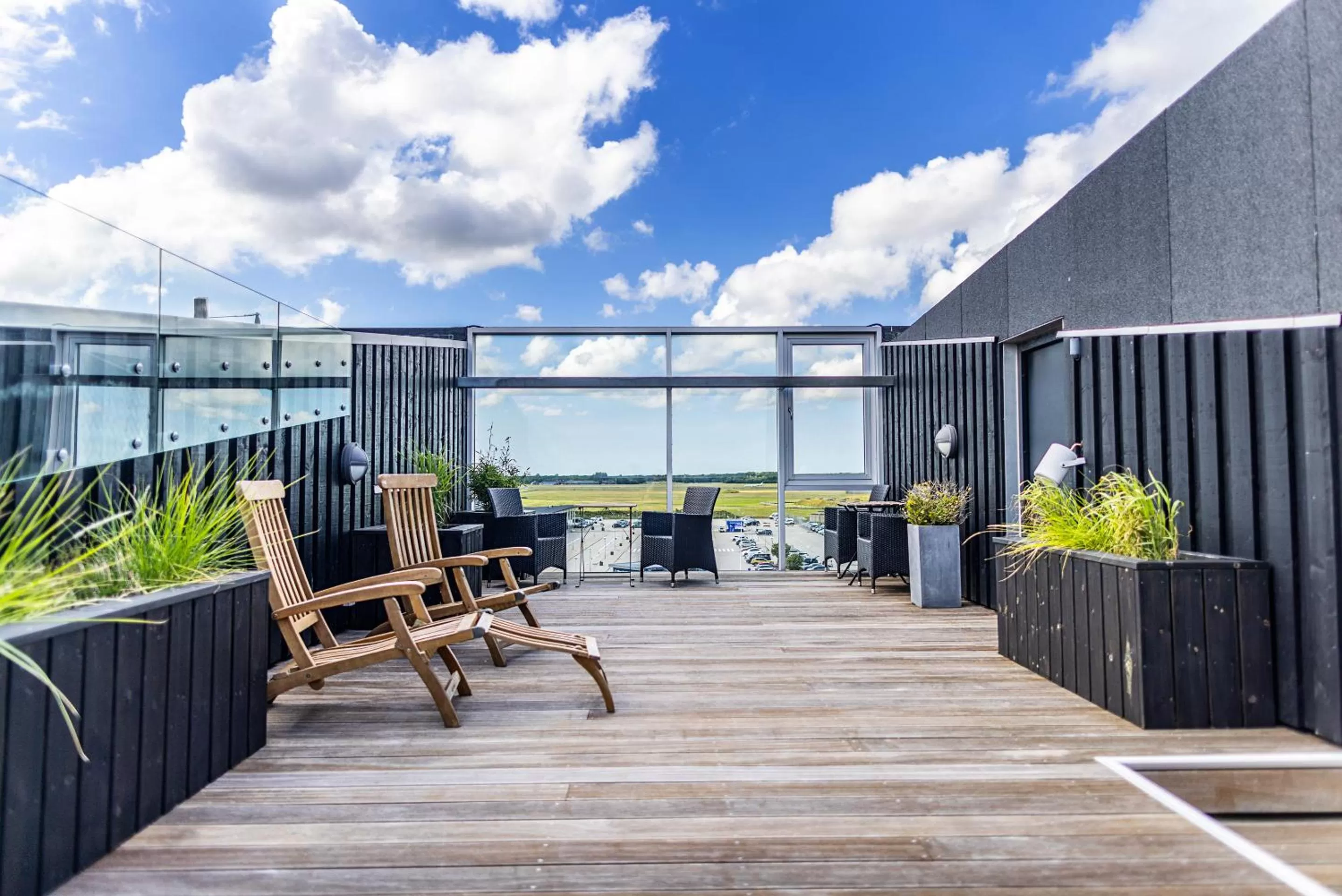 Balcony/Terrace in Aalborg Airport Hotel
