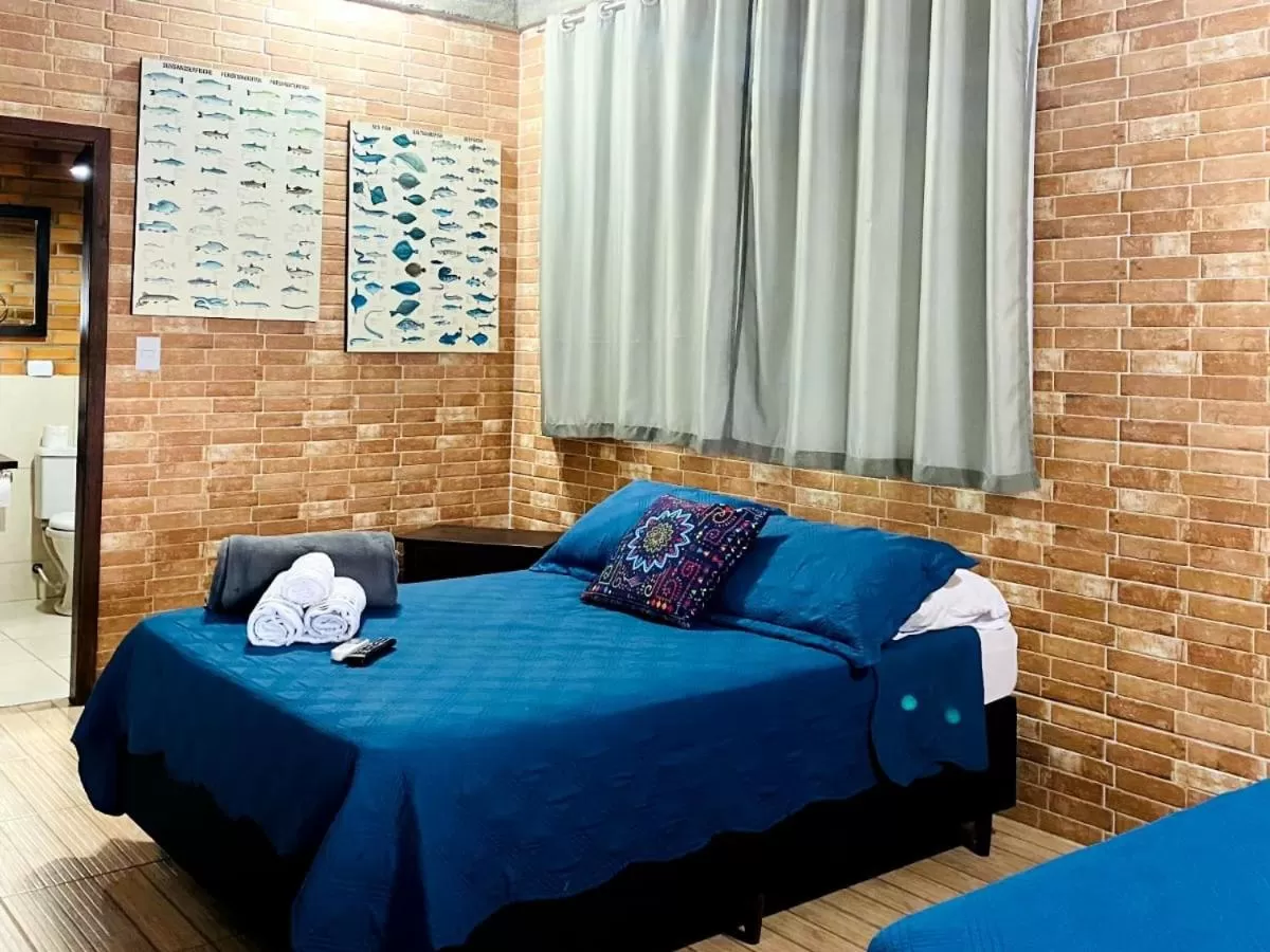 Bed in Pousada Vila de Monaco