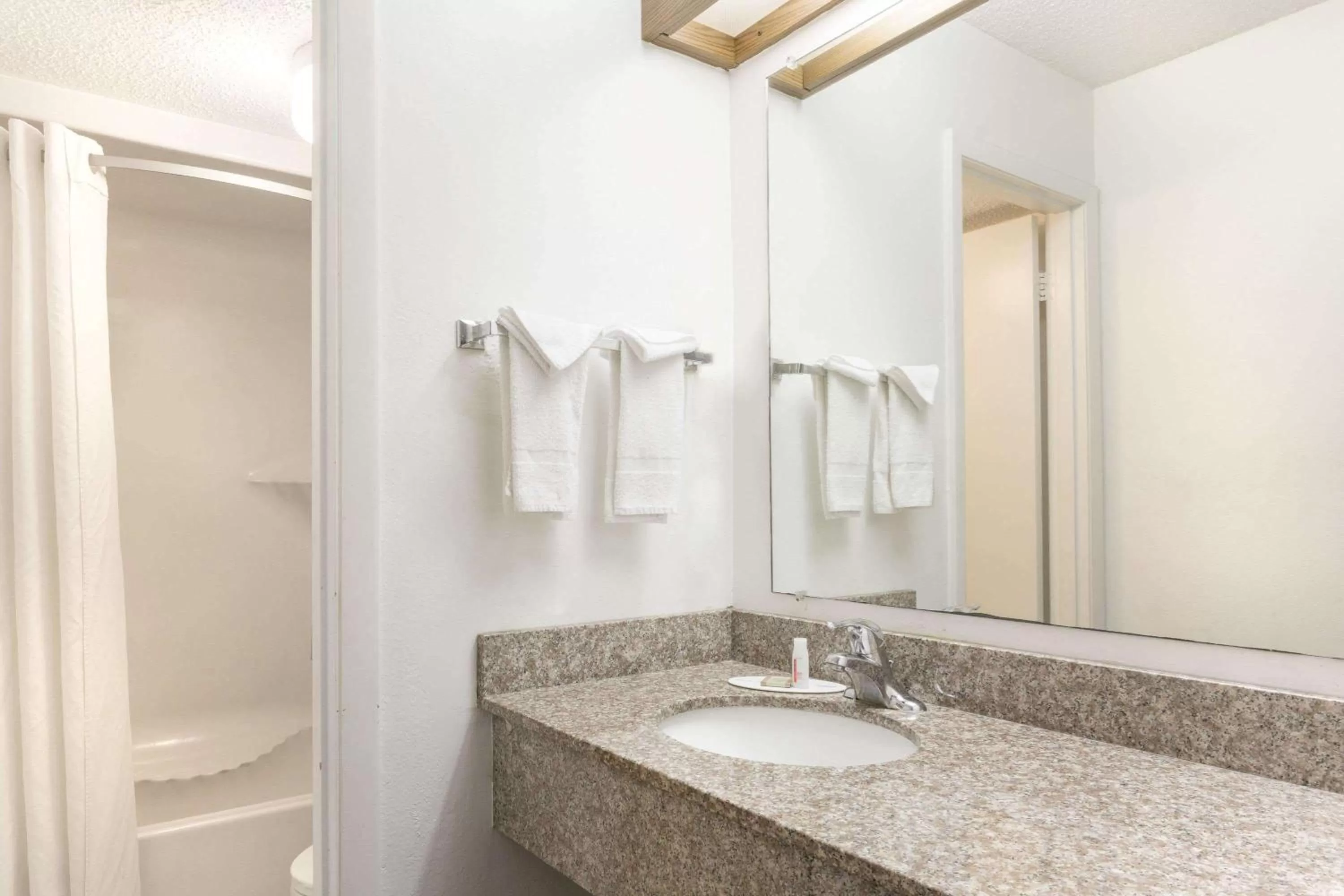 Bathroom in Super 8 by Wyndham Riviera Beach West Palm Beach