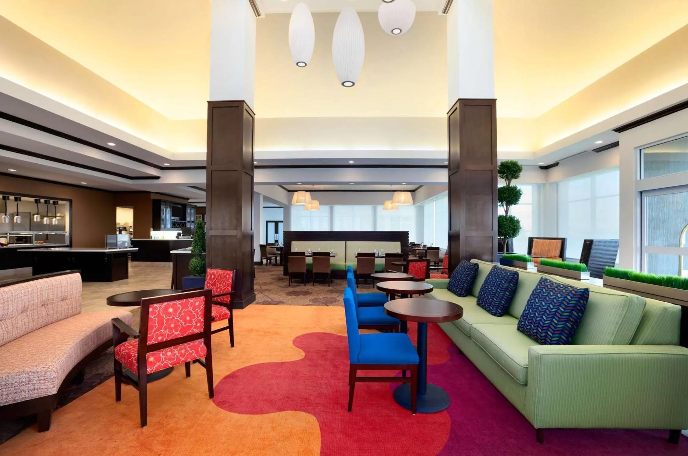 Lobby or reception in Hilton Garden Inn Edmonton International Airport