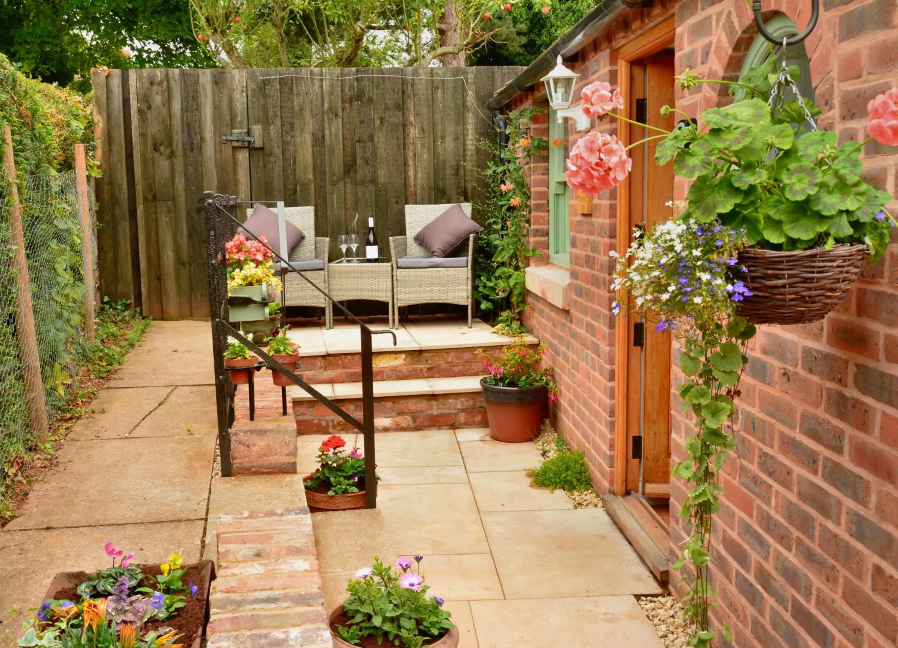 Patio in Pine Tree Lodge, Bridgnorth
