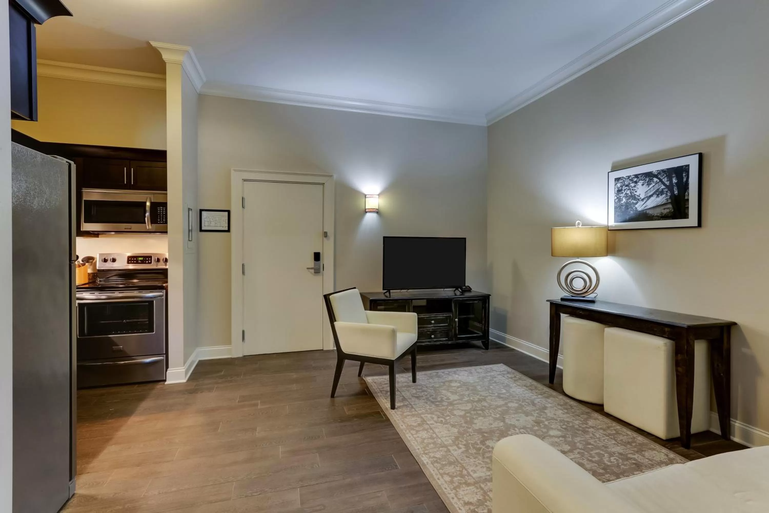 Seating area in The Mantissa Hotel