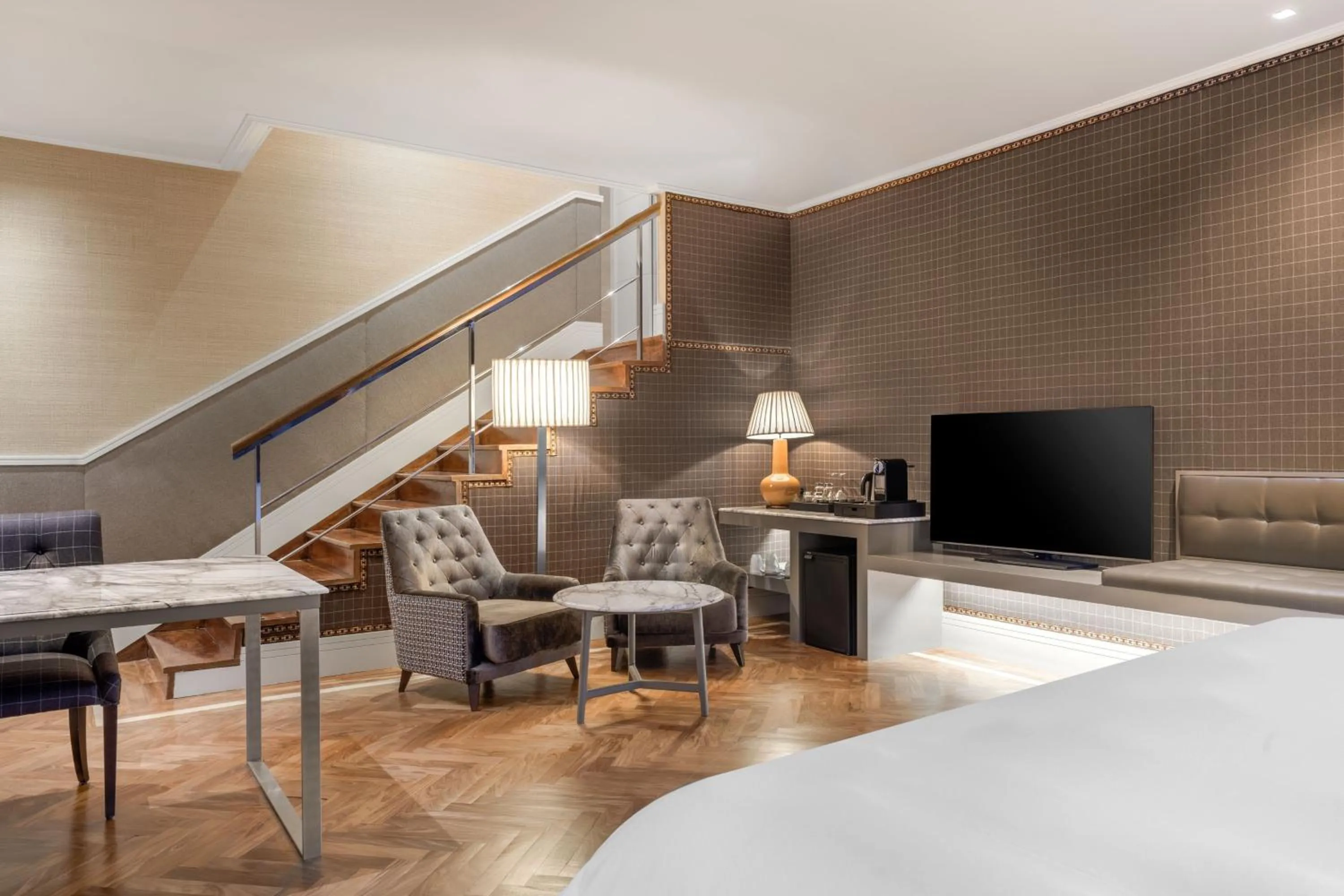 Photo of the whole room, Bed in Santo Mauro, a Luxury Collection Hotel, Madrid