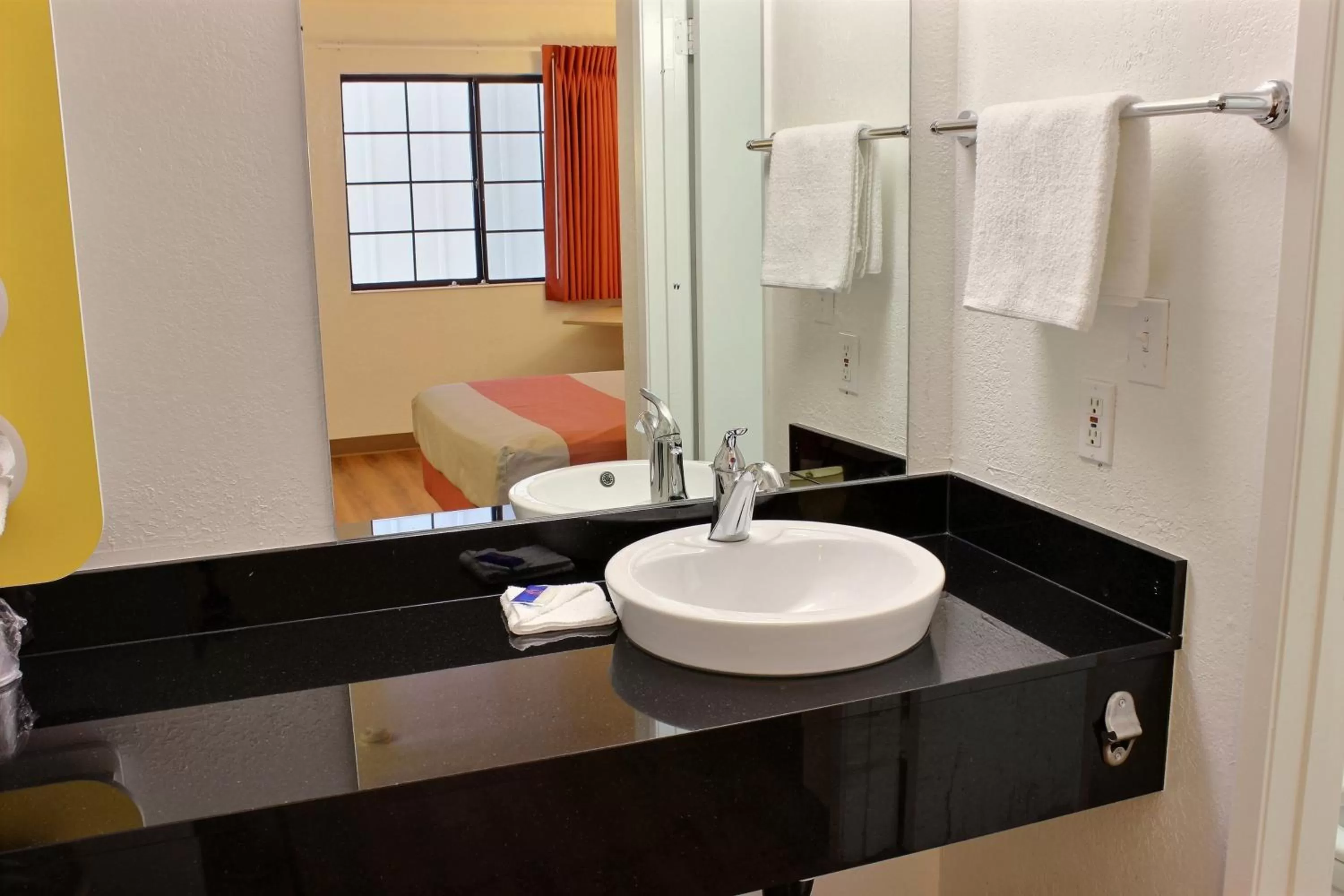 Bathroom in Motel 6-Coalinga, CA - East