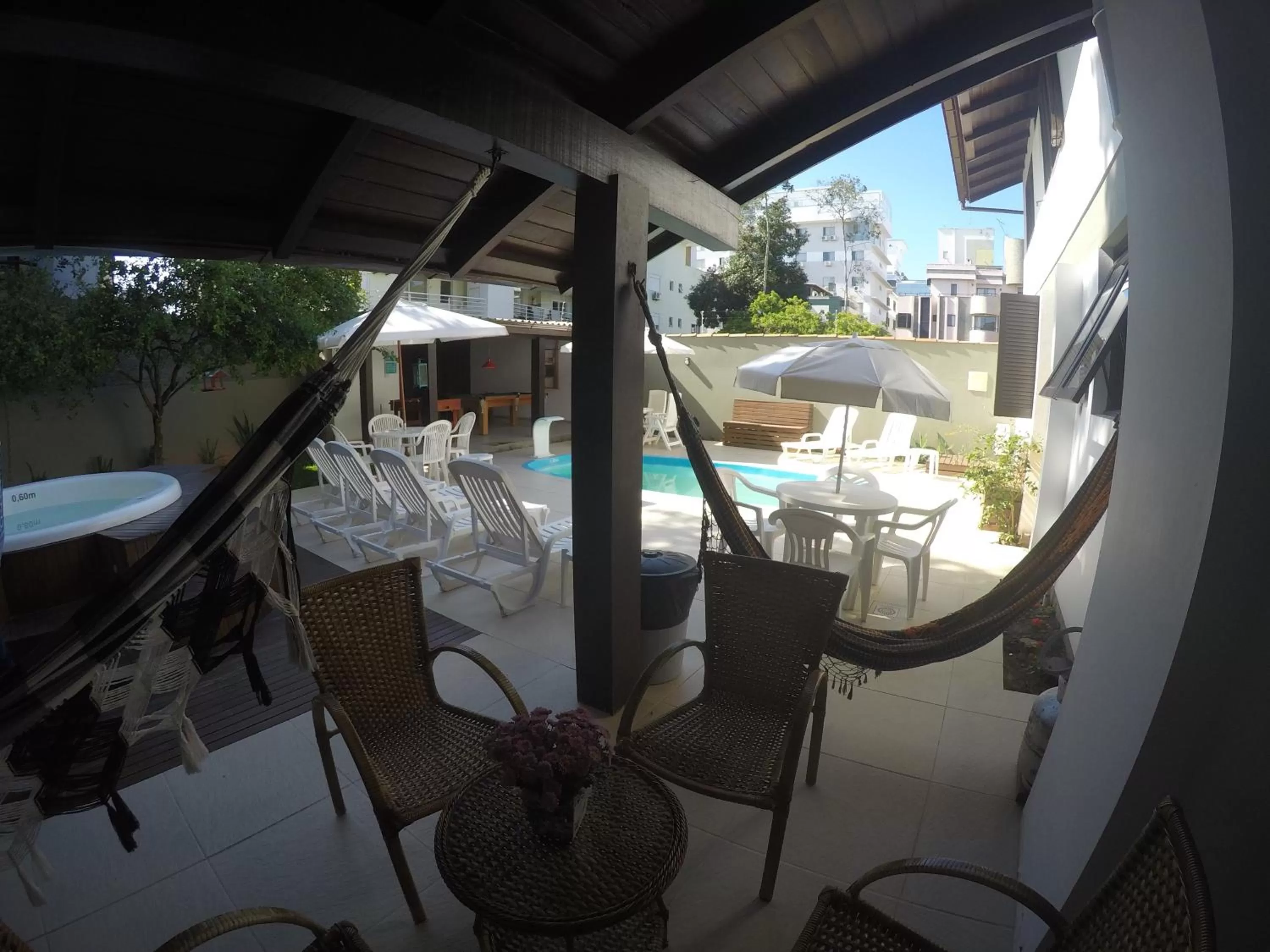 Pool View in Beach House Floripa