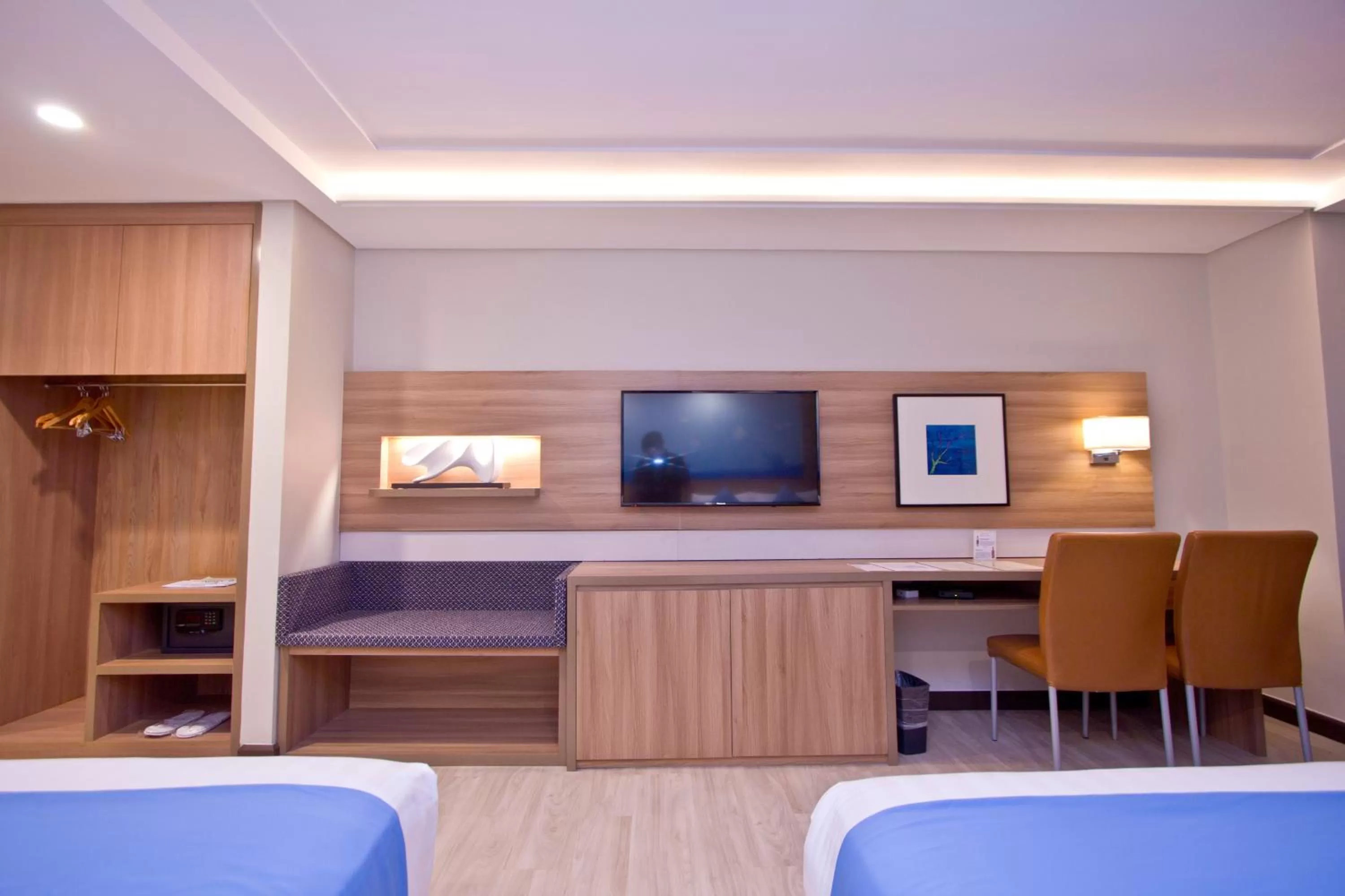 Communal lounge/ TV room in Crown Regency Hotel Makati