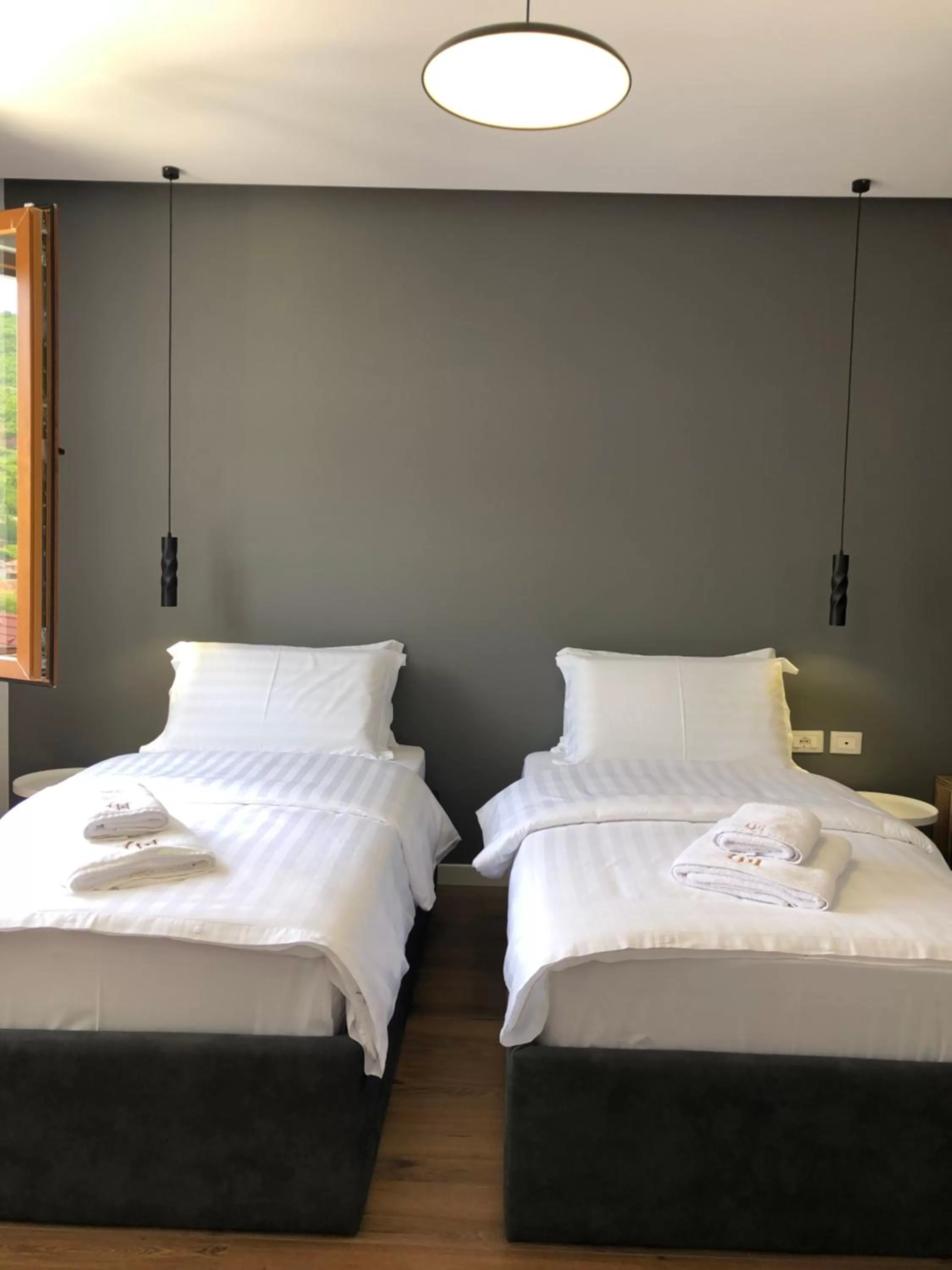 Bed in Grand Hotel Pogradec