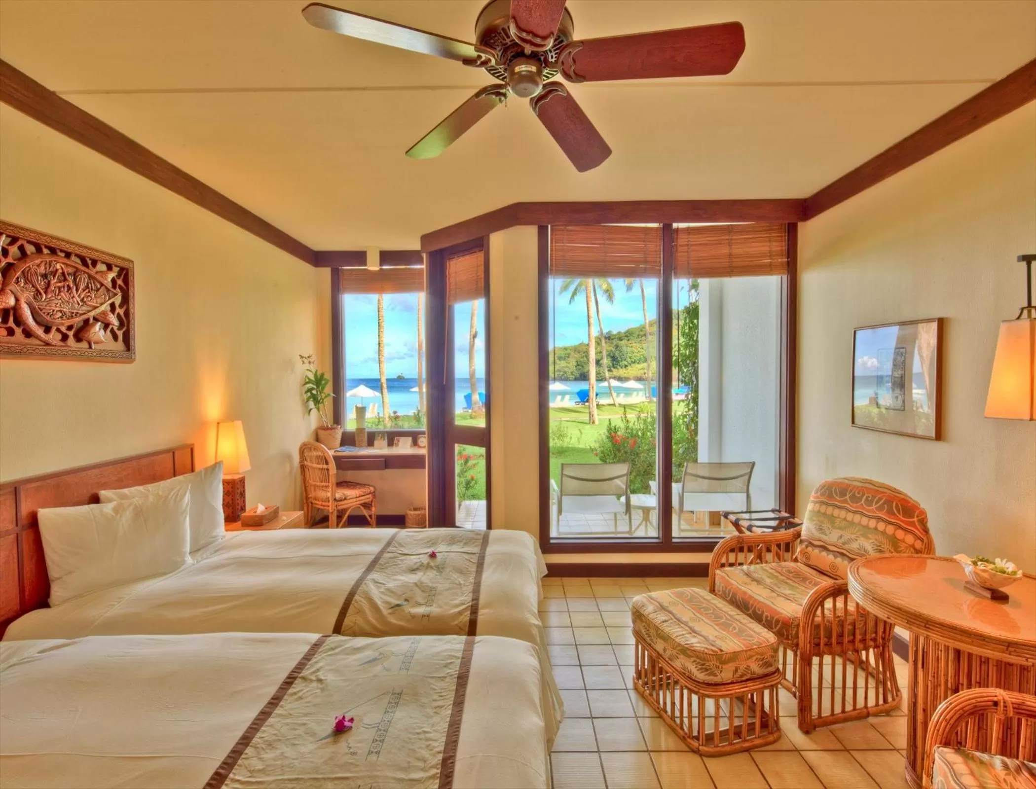 Patio in Palau Pacific Resort