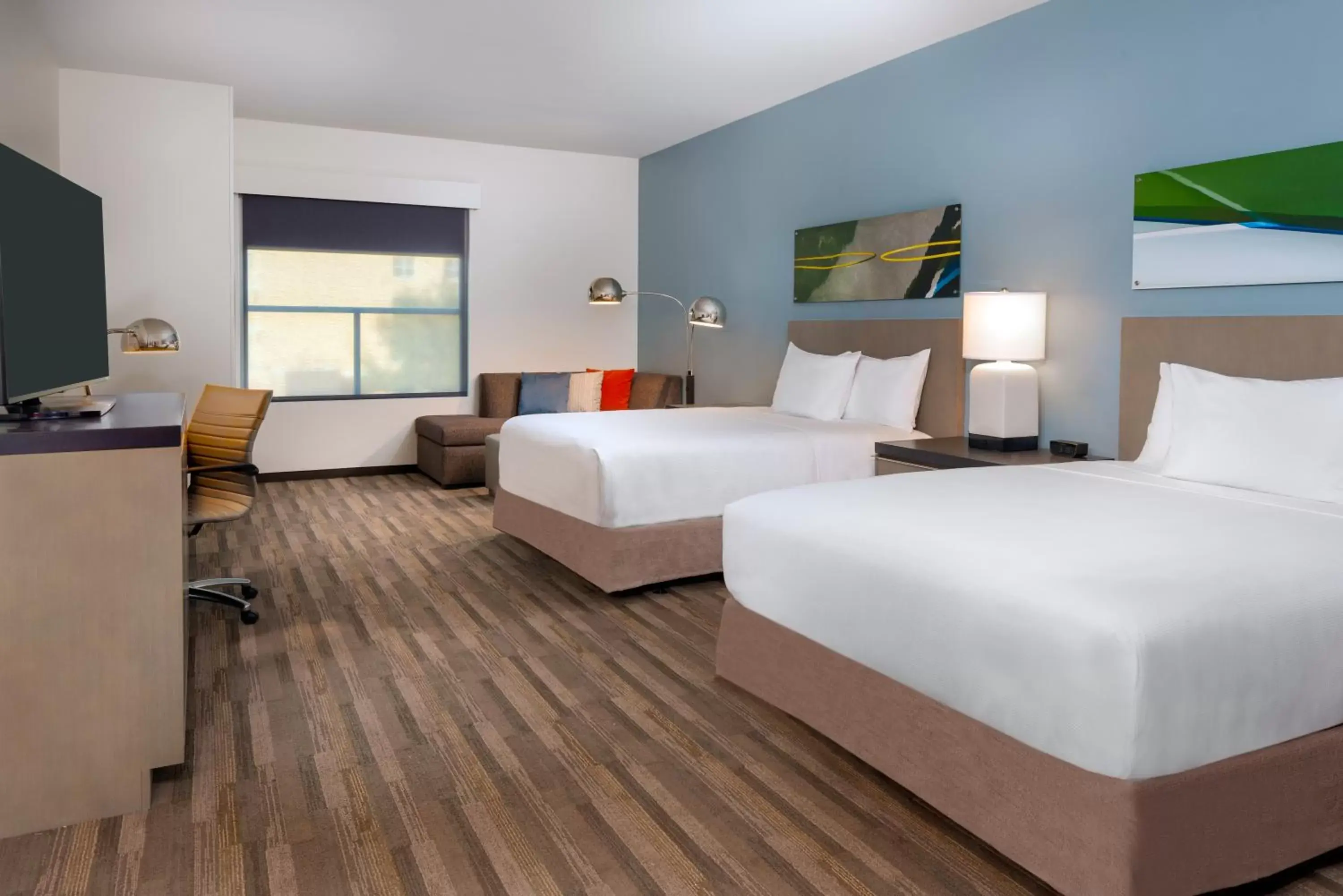 Queen Room with Two Queen Beds, Sofa Bed and Roll-in Shower - Disability Access in Hyatt House Tampa Airport/Westshore Queen Room with Two Queen Beds, Sofa Bed and Roll-in Shower - Disability Access in Hyatt House Tampa Airport/Westshore