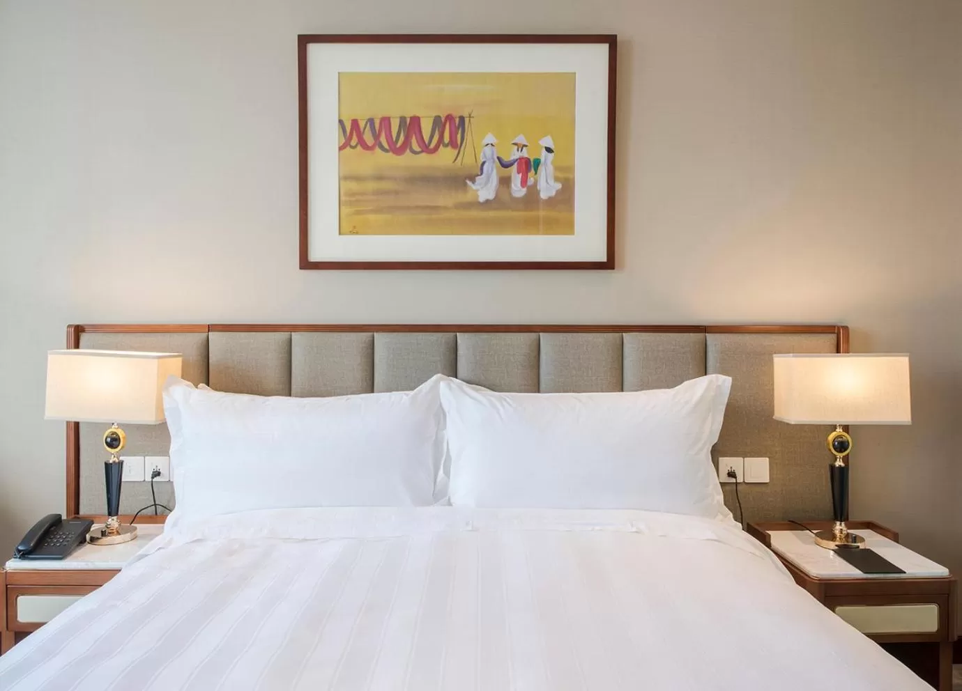 Bed in Wyndham Garden Hanoi