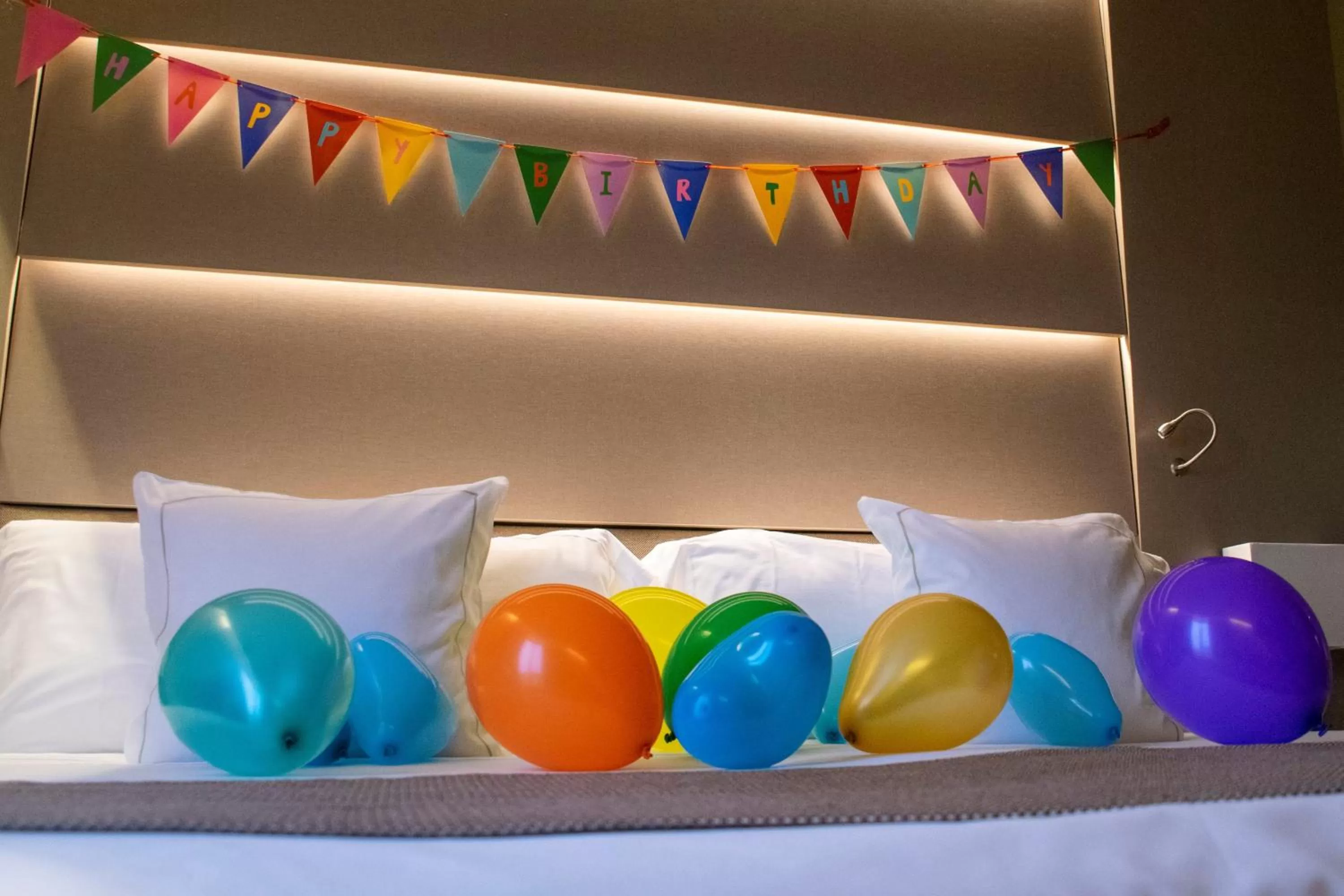 Decorative detail, Bed in Hotel America Barcelona