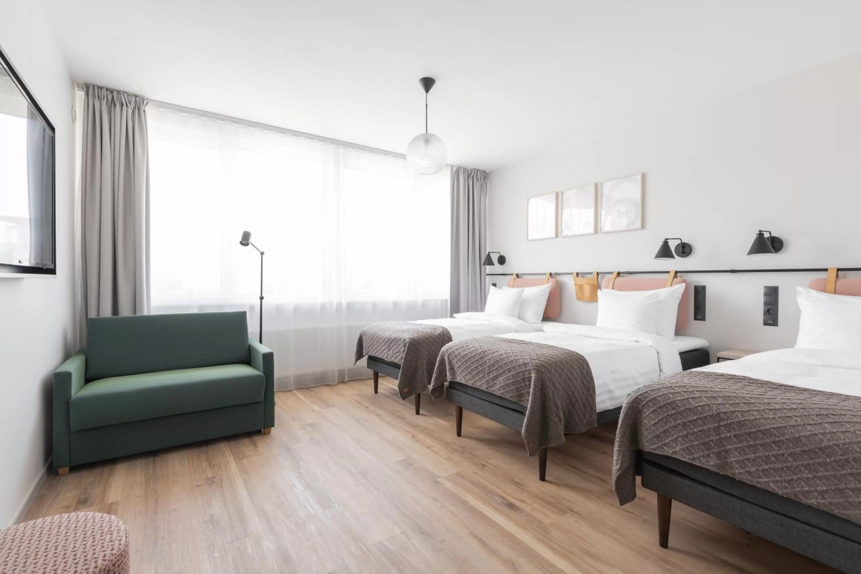 Bed in Oru Hub Hotel Tallinn - Handwritten Collection