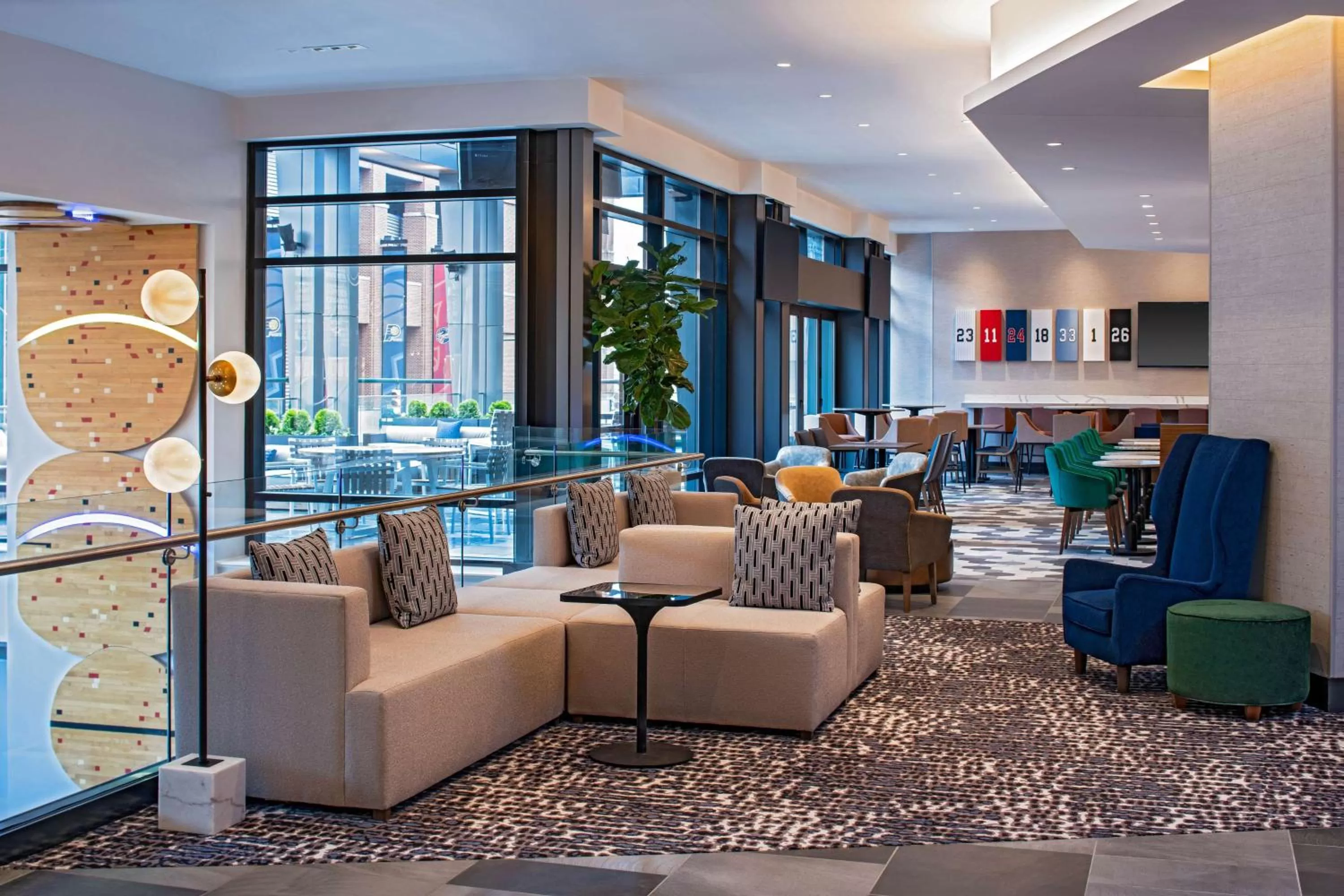 Lobby or reception in Hyatt House Indianapolis Downtown