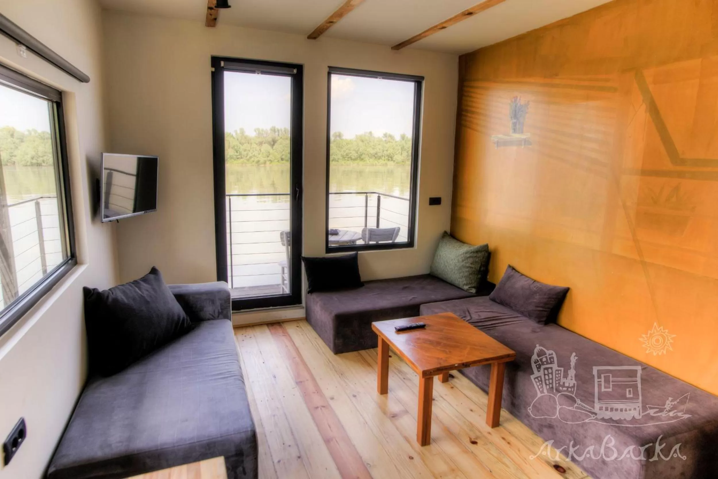 Spring, Seating Area in ArkaBarka 2- Floating Dream Rooms and Apartments