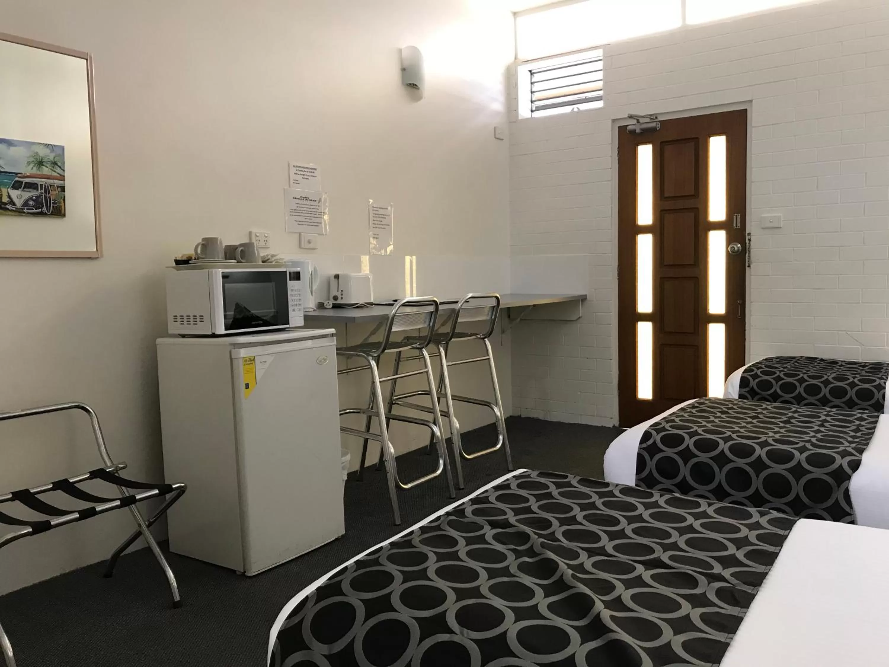 Bed in Coffs Shearwater Motel