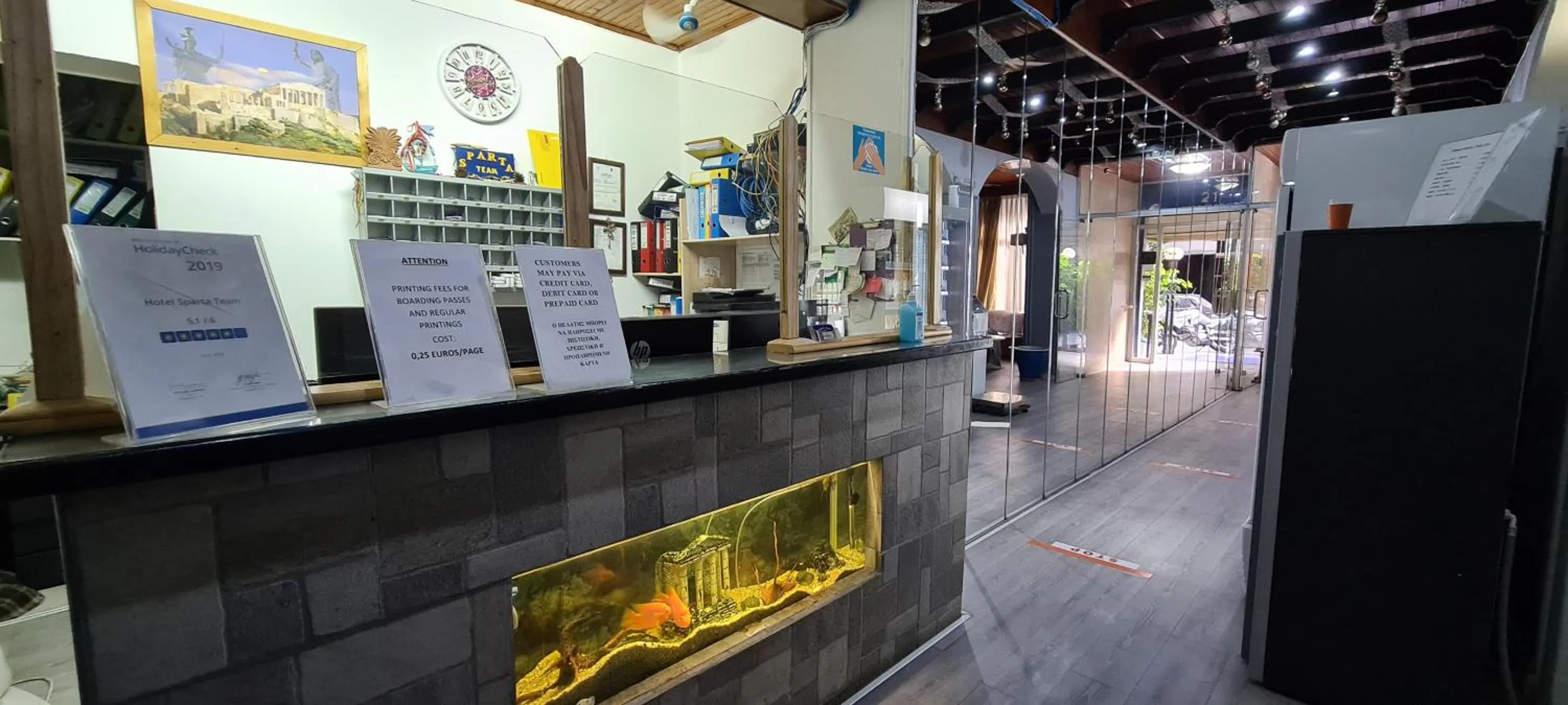 Lobby or reception in Sparta Team Hotel