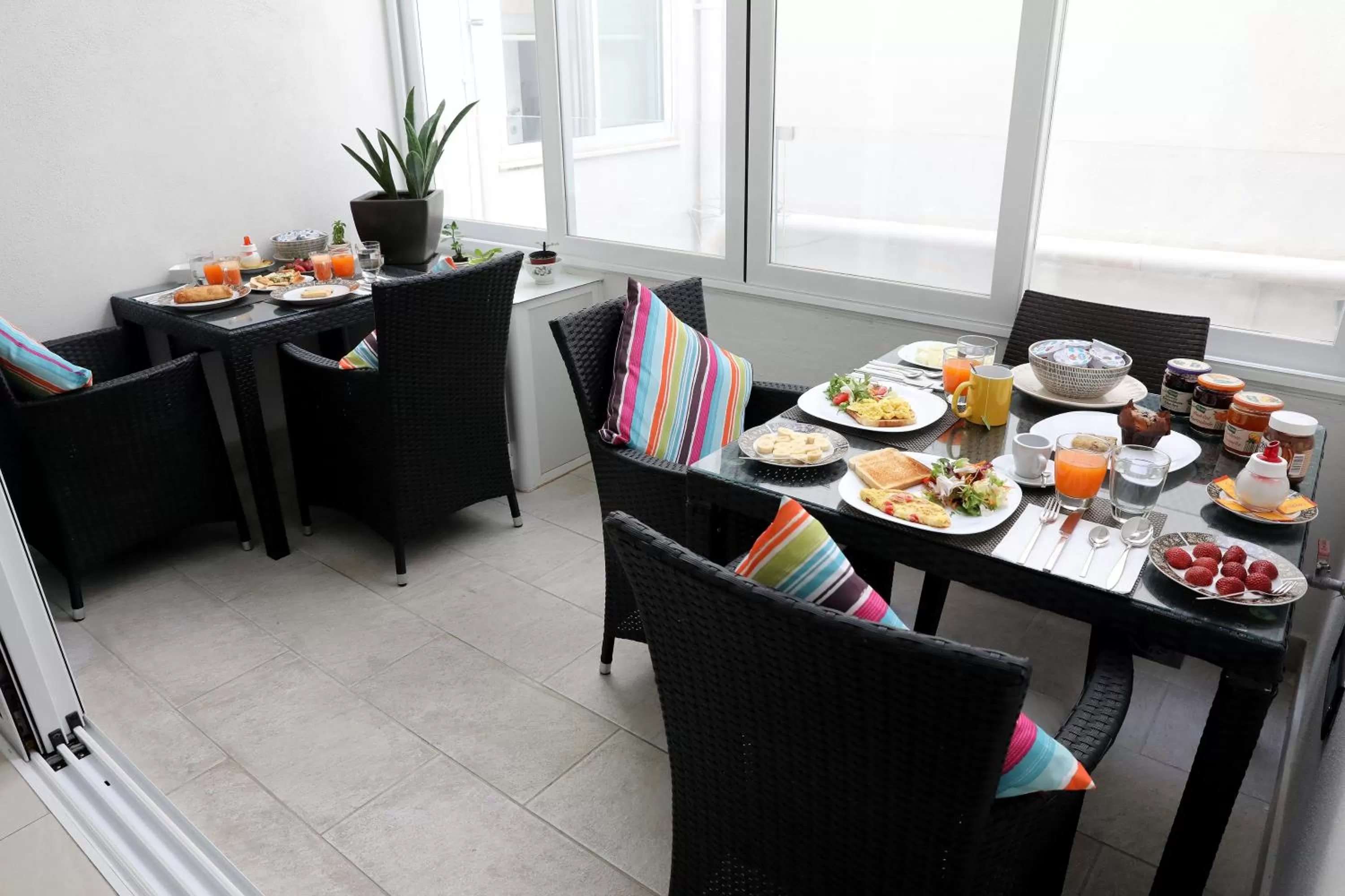 Dining area in Escape to St Julians