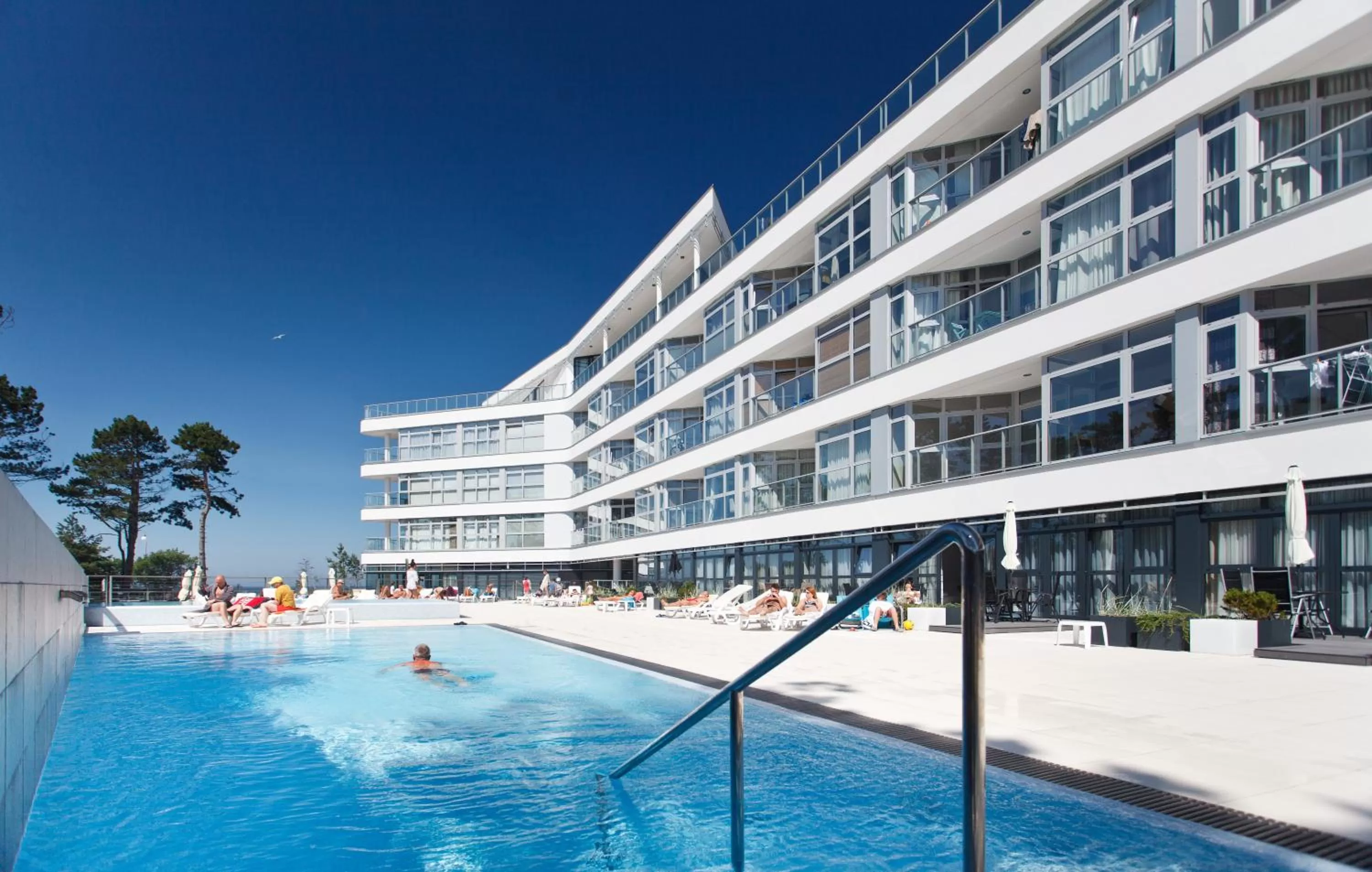 Property building, Swimming Pool in Dune Resort Mielno - A