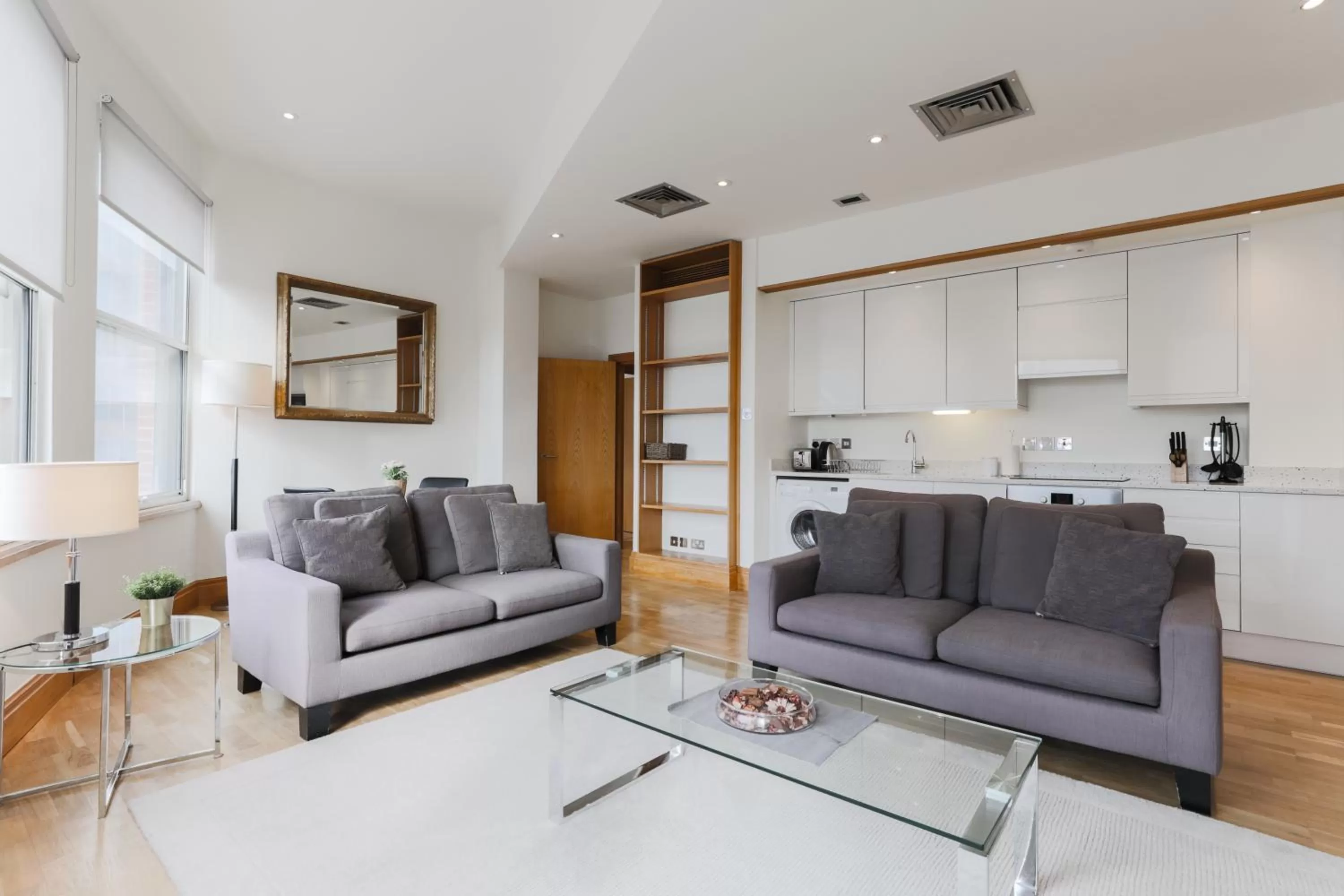 Living room, Seating Area in Monument Apartments