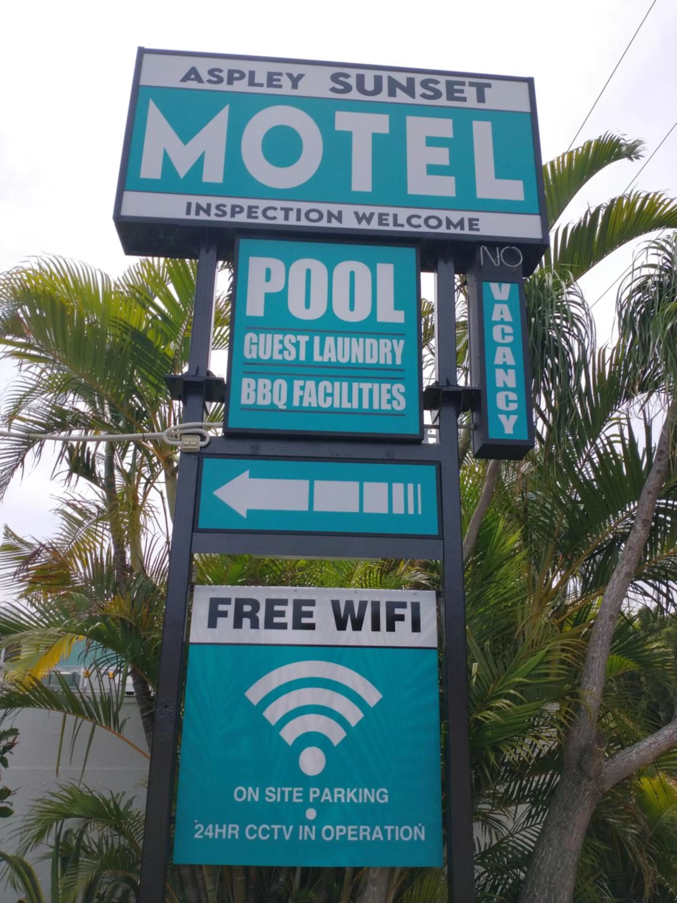 Property logo or sign in Aspley Sunset Motel