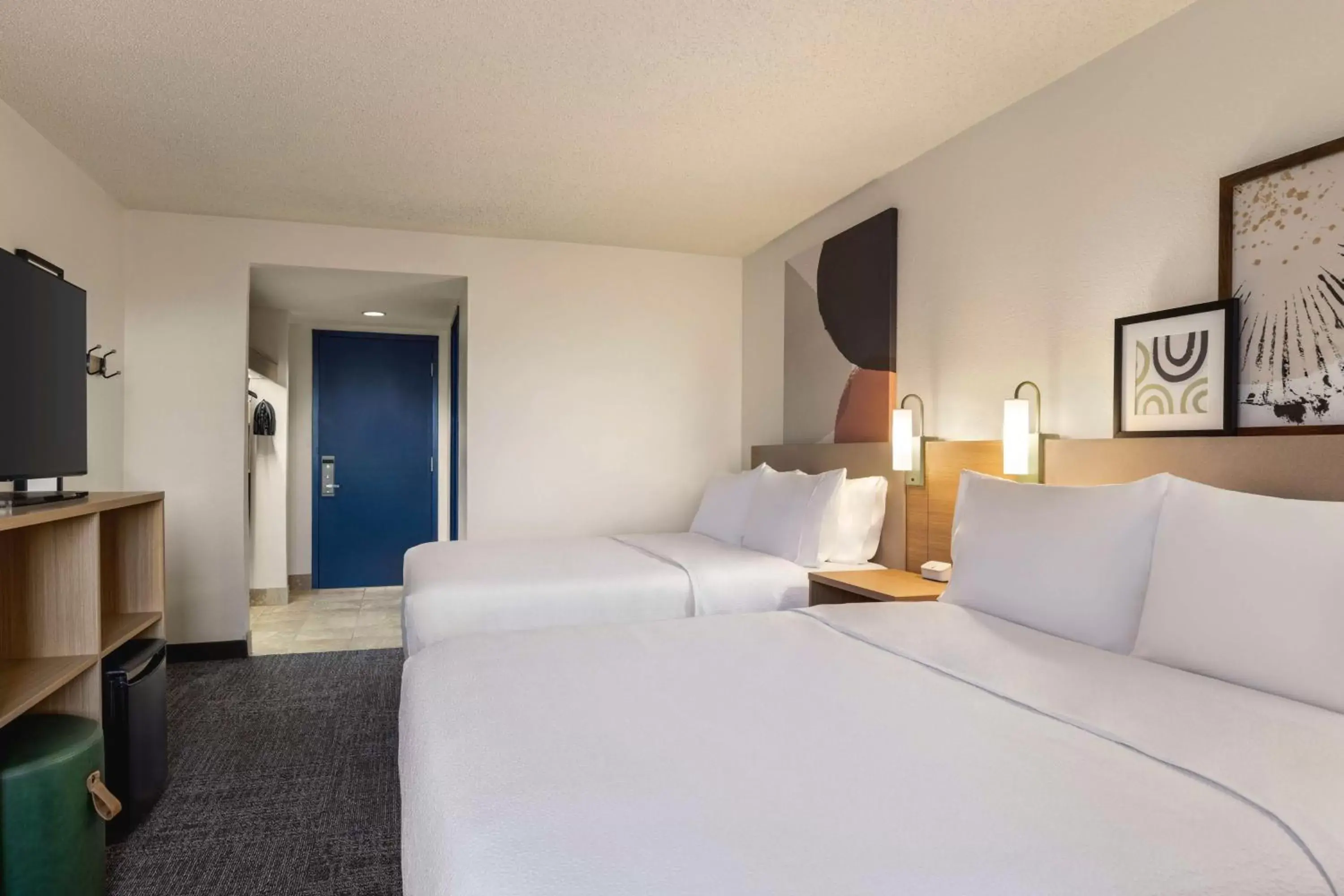 Queen Room with Two Queen Beds - Hearing Access in Spark By Hilton Germantown Washington DC North Queen Room with Two Queen Beds - Hearing Access in Spark By Hilton Germantown Washington DC North