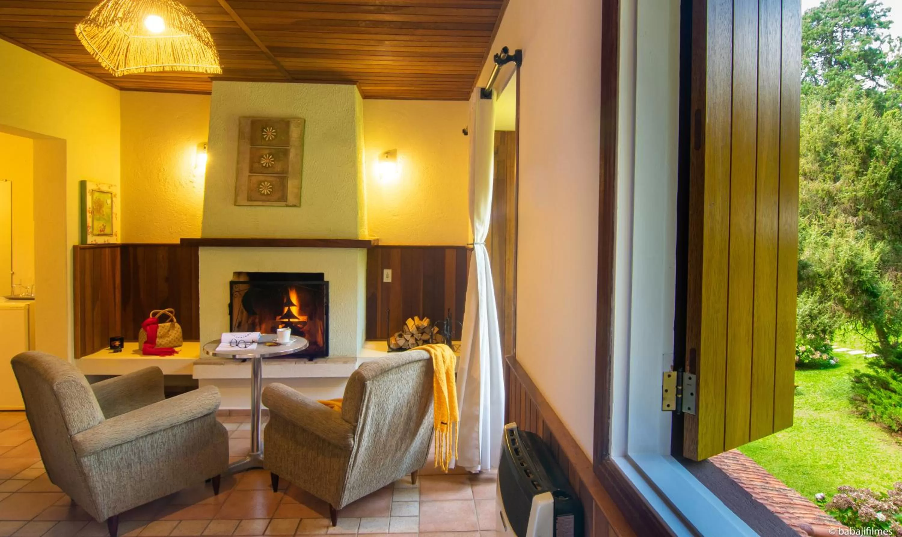 Living room in Pousada Serra Villena