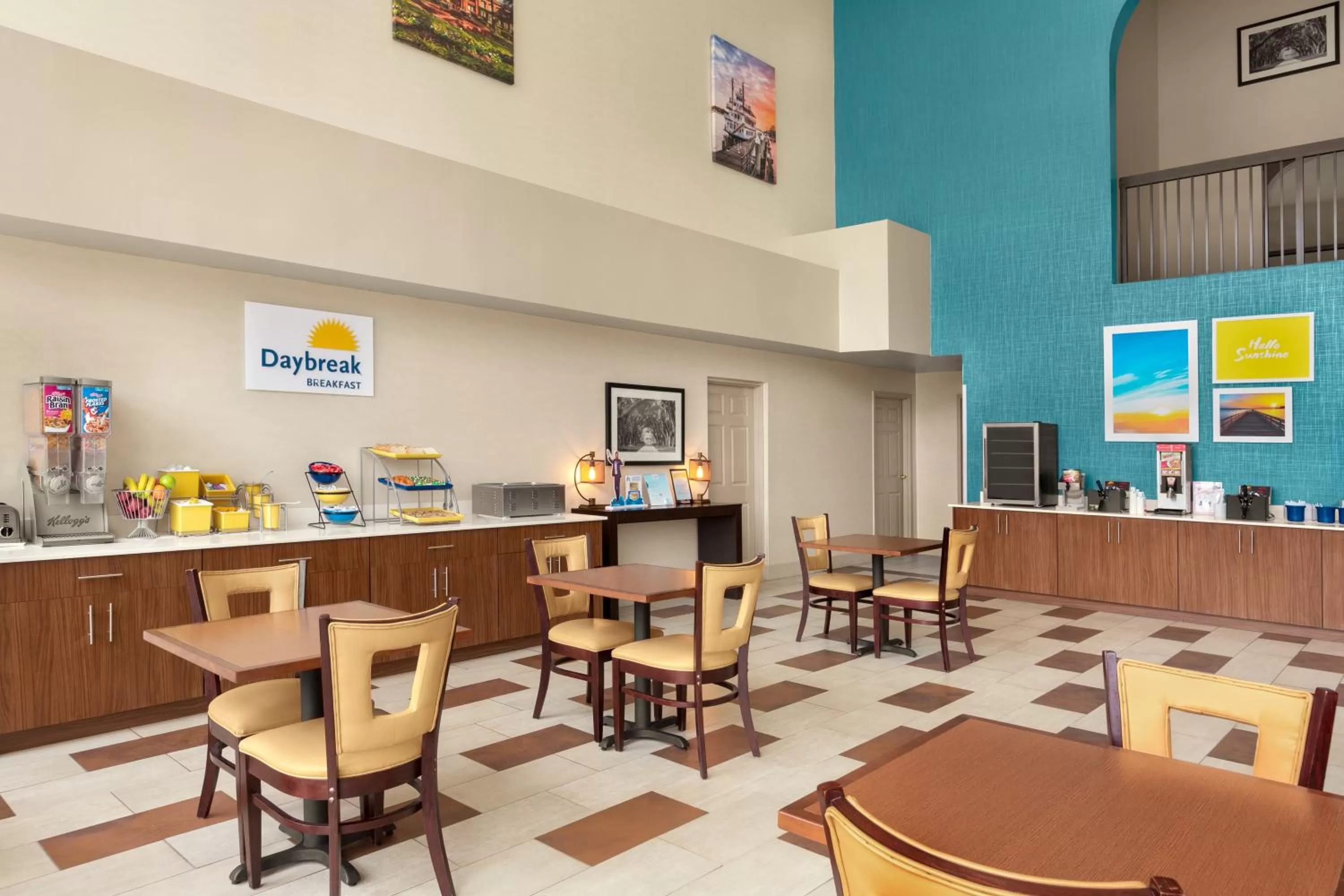 Continental breakfast in Days Inn & Suites by Wyndham Savannah Midtown