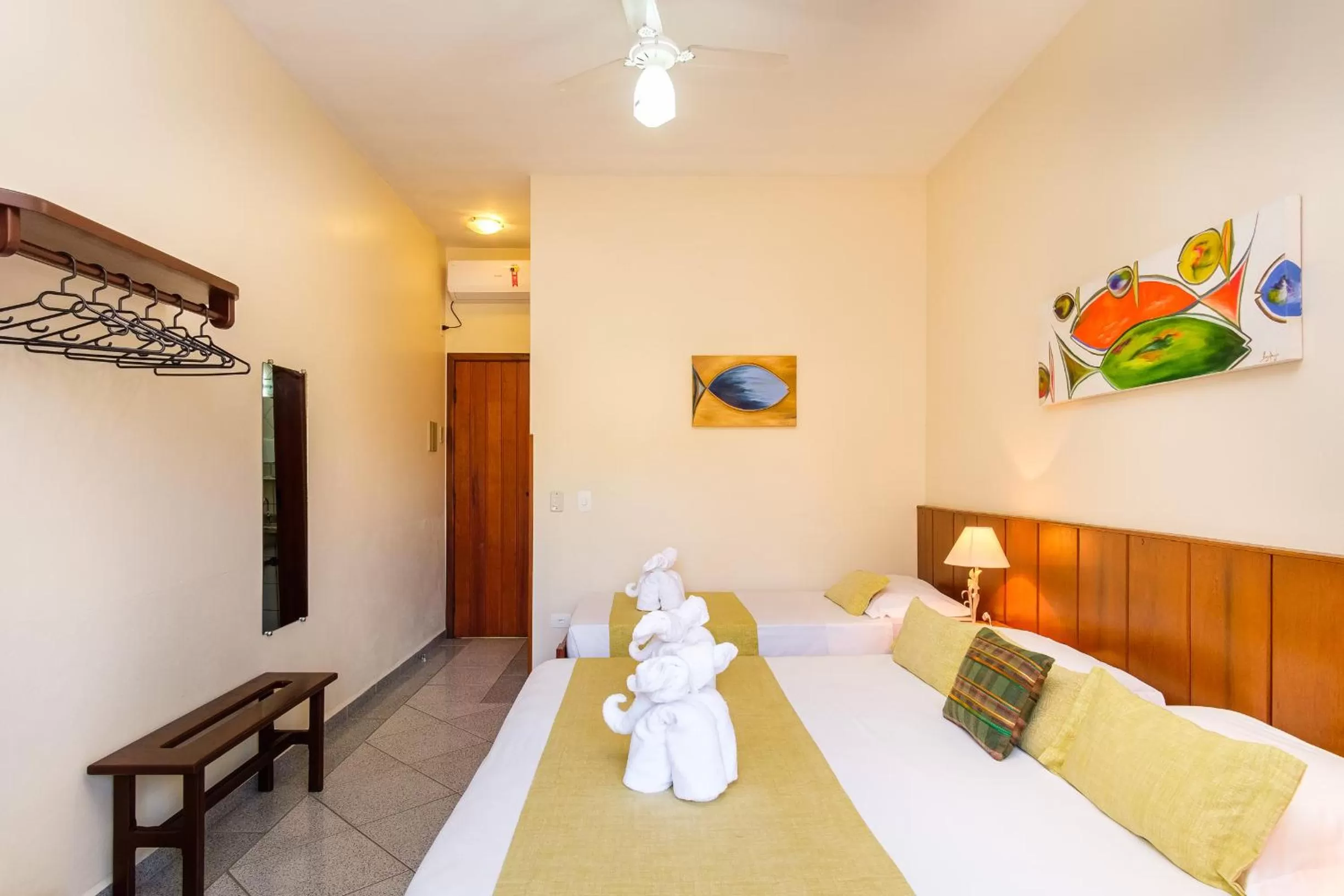 Bed in Pousada Vivamar