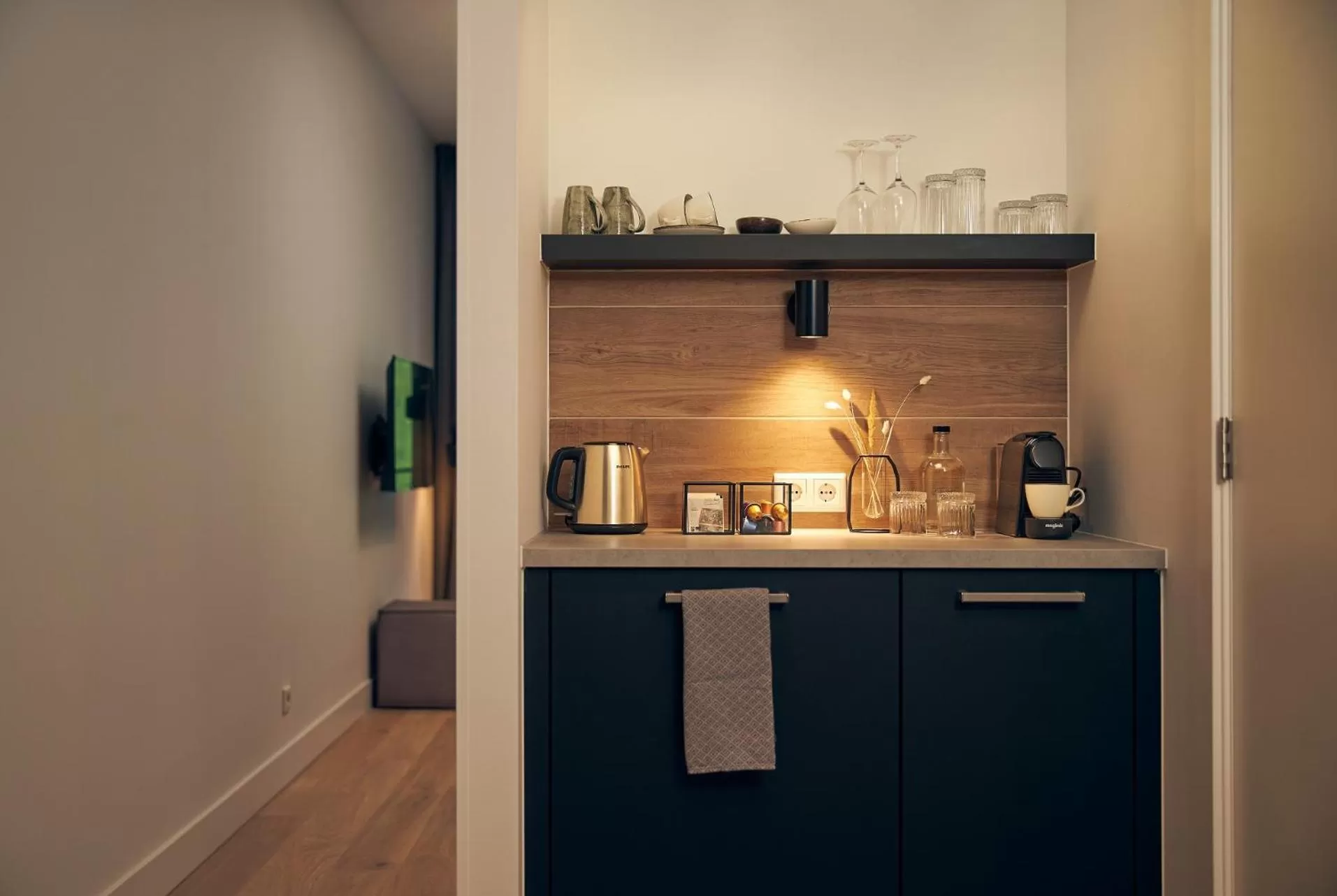Kitchen or kitchenette in Boutique Hotel Beekhuizen