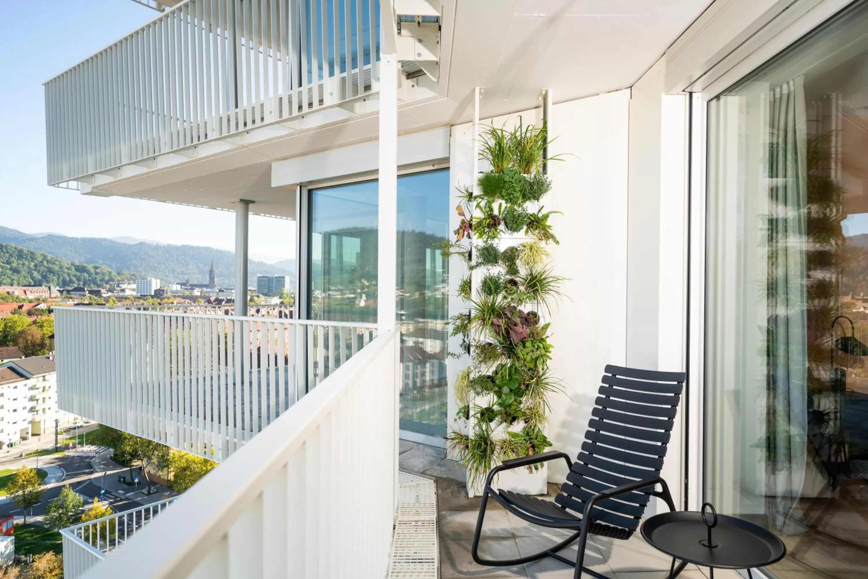 View (from property/room), Balcony/Terrace in Black F Tower - Serviced Apartments